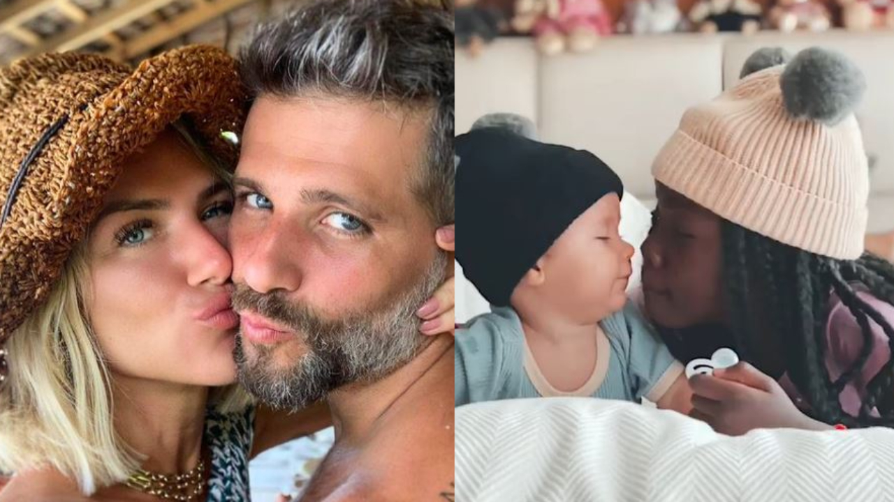 Alerta de fofura! GIovanna Ewbank derrete web ao flagrar Titi paparicando muito o caçula: ”Família perfeita”