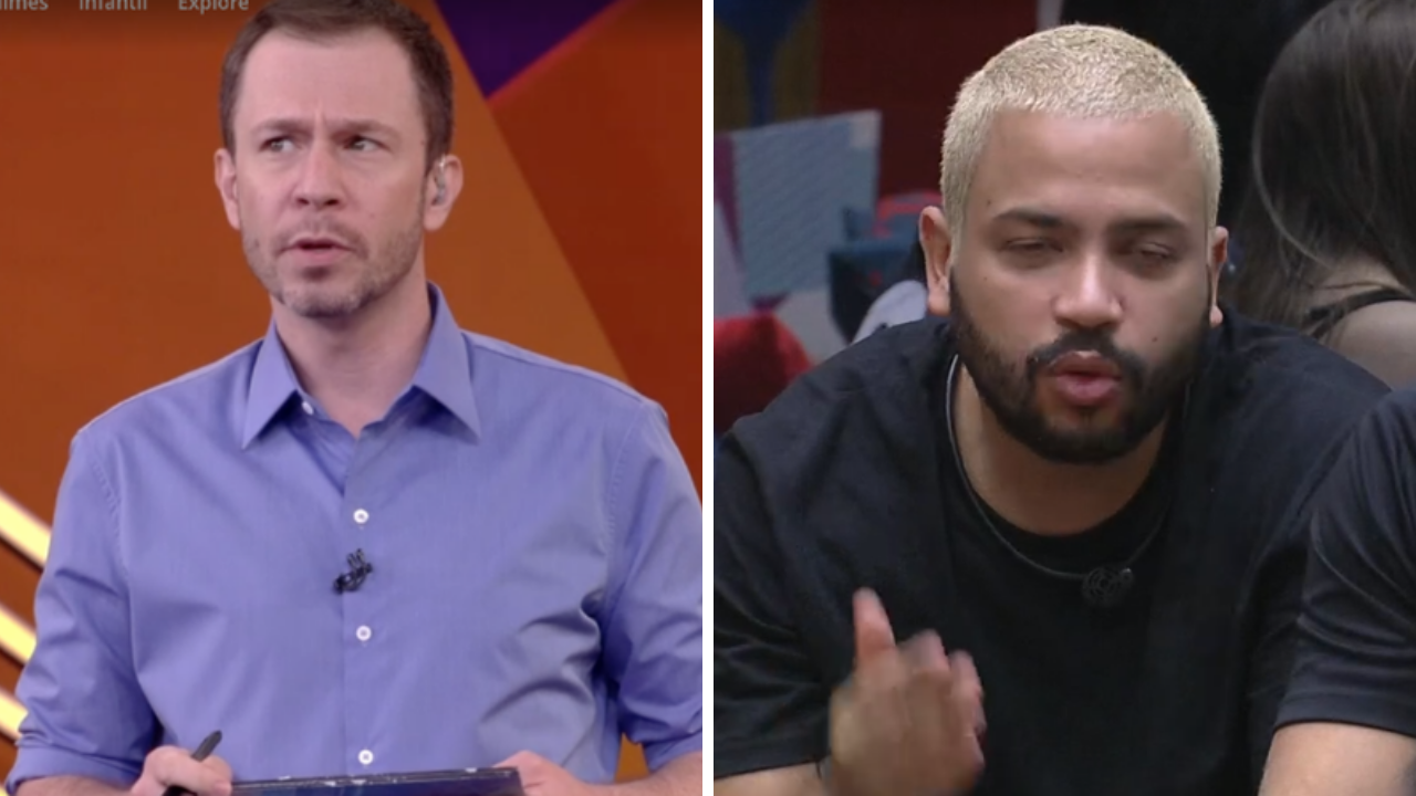BBB21: Tiago Leifert comenta derrota de Projota e brother rebate: “Não discuto com Deus mais”