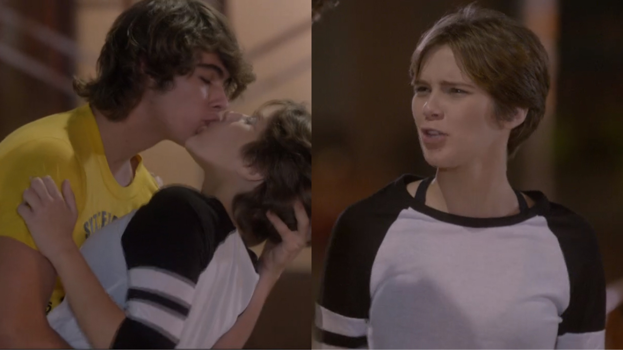 Malhação-Sonhos: Pedro dedica música para Karina e eles se beijam