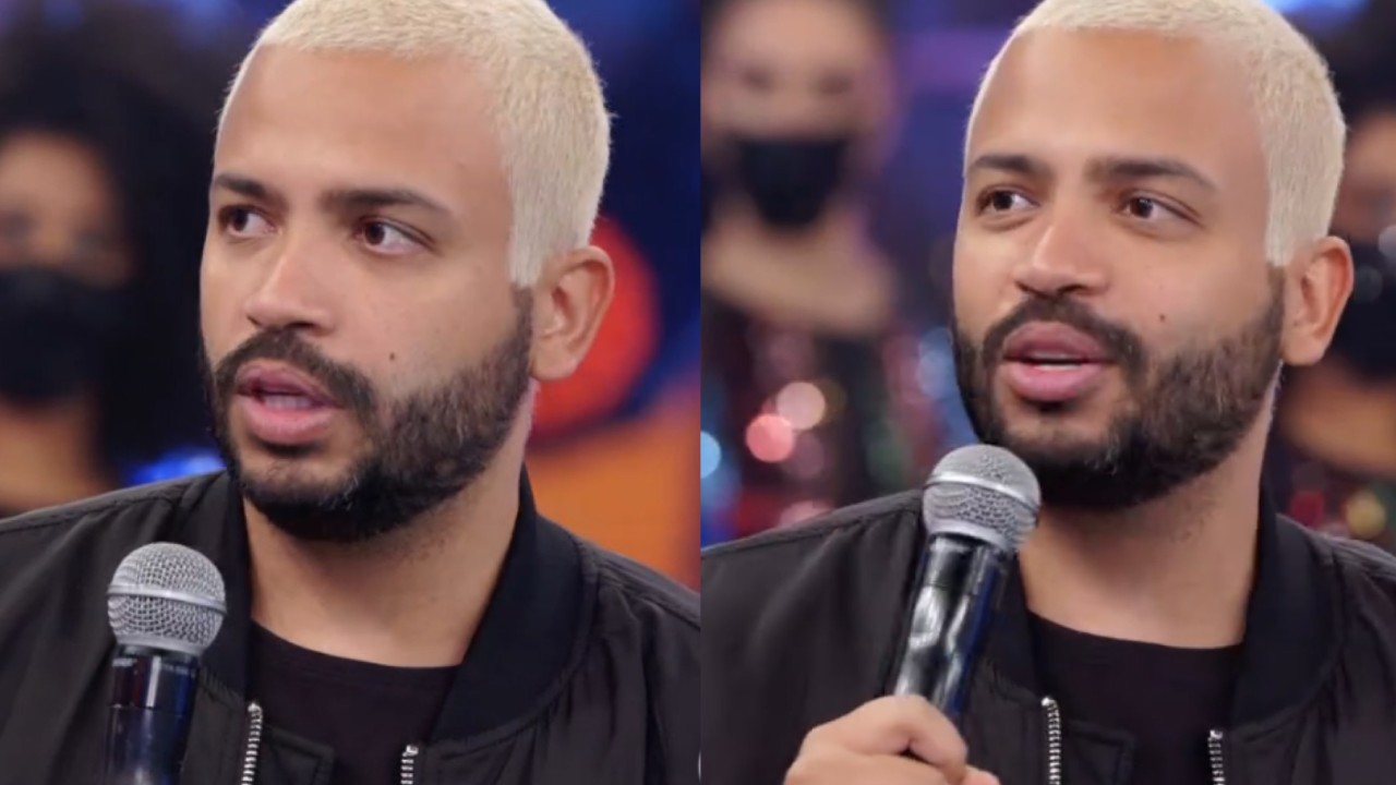 No Domingão do Faustão, Projota acredita que pode virar o jogo após sua passagem no BBB21: “Aprender com os erros”
