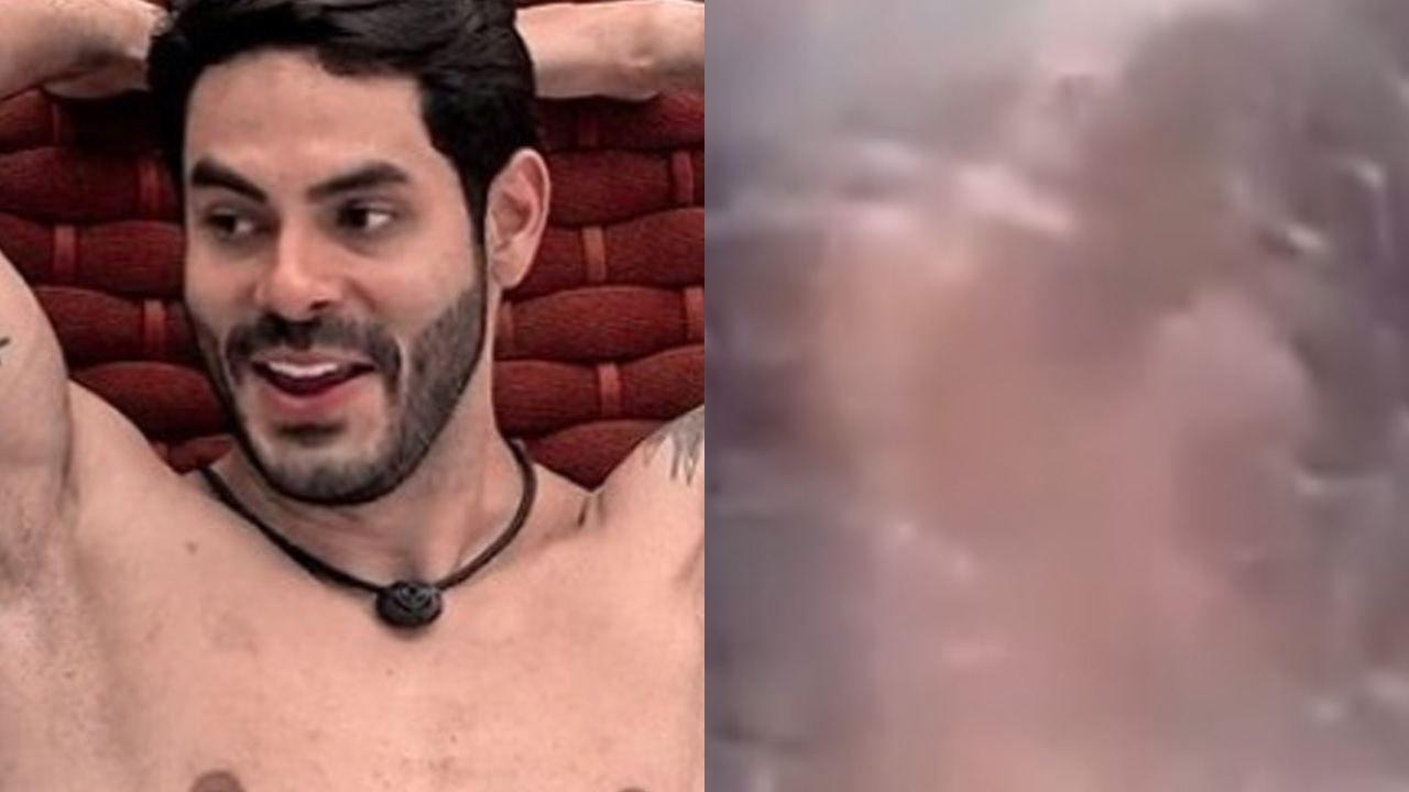 BBB21: Rodolffo dispensa sunga e toma banho nu em frente às câmeras: “Que louco”