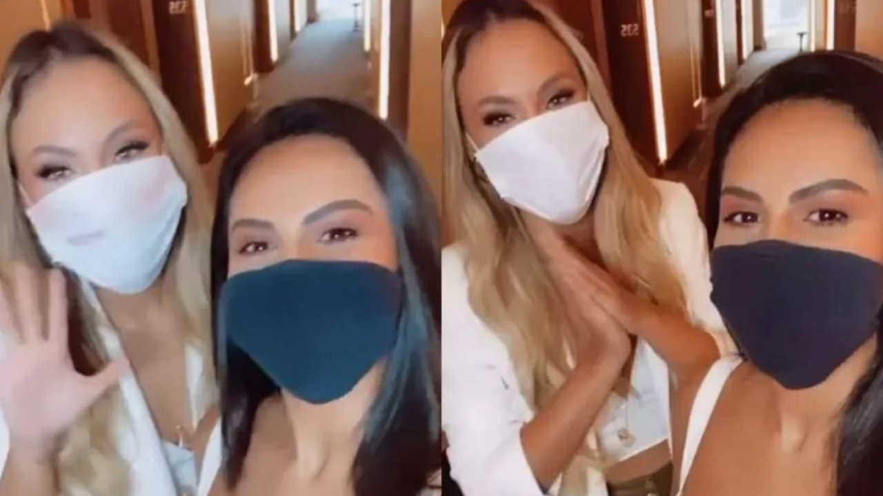 BBB21: Deixando a raiva de lado, Sarah esbarra em irmã de Rodolffo e troca elogios: “Mais linda pessoalmente”