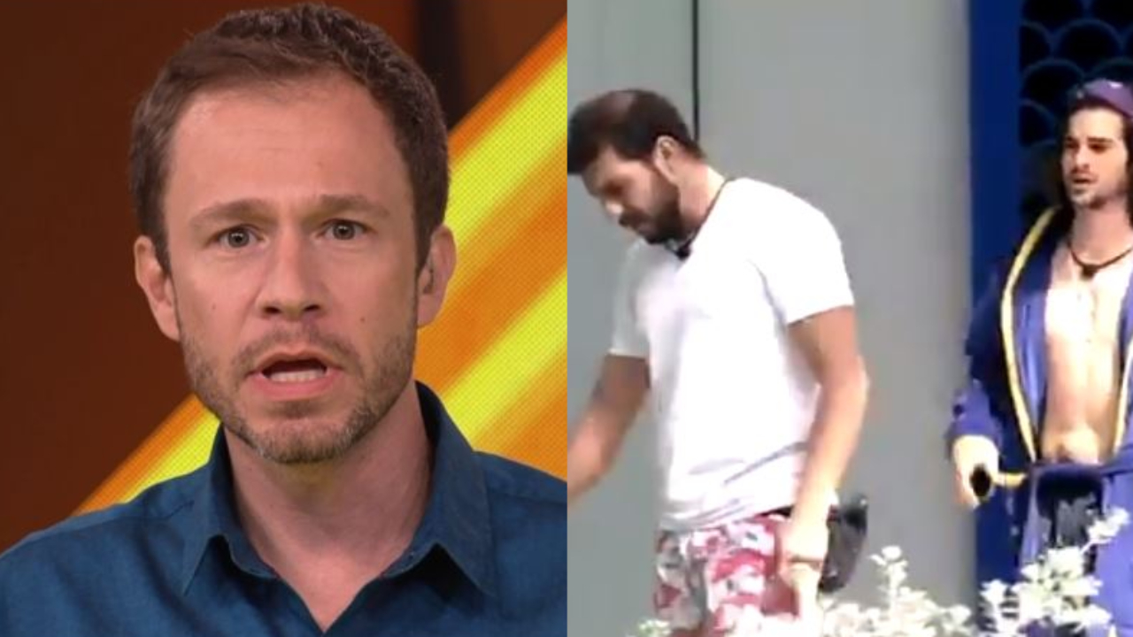 BBB21: Xi! Tiago Leifert quebra protocolo e dá bronca ao vivo em Caio e Fiuk: ”Não era a hora, né?”