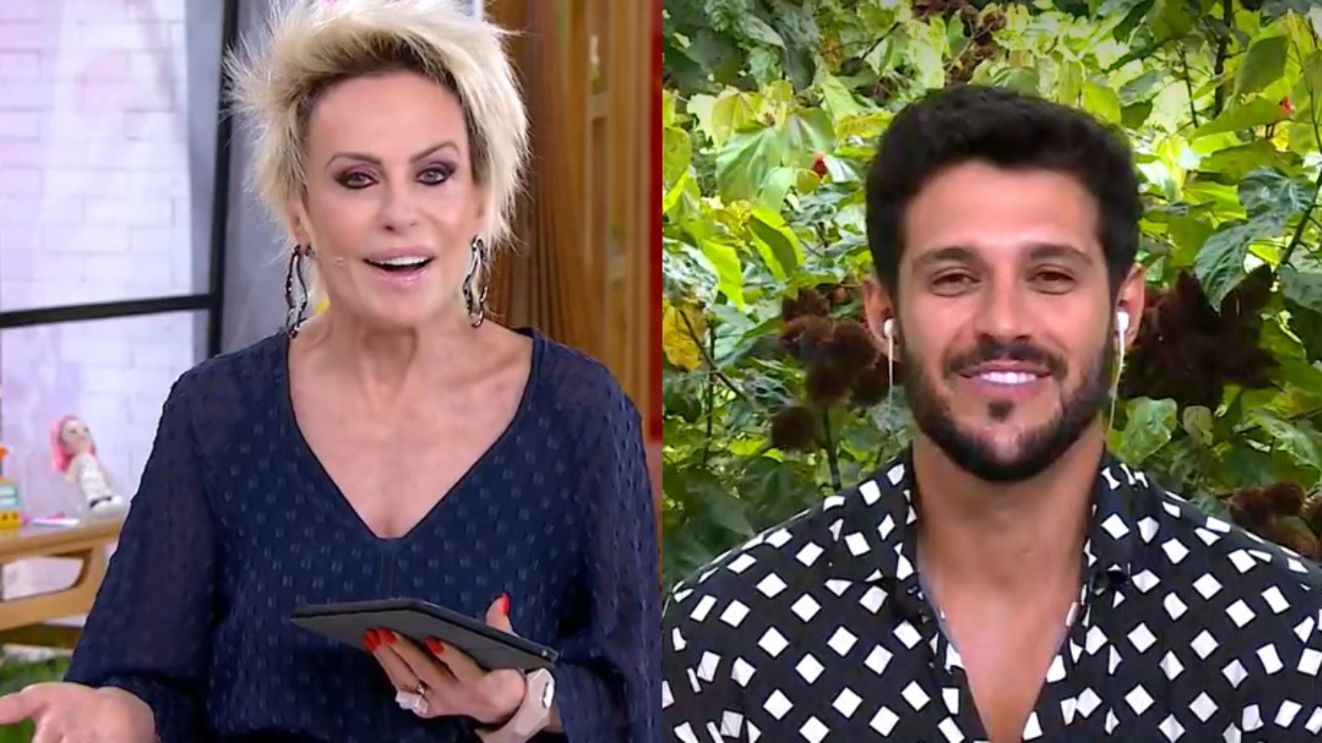 Ana Maria dá cantada ao vivo em Rodrigo e deixa brother sem jeito: “Espetáculo”