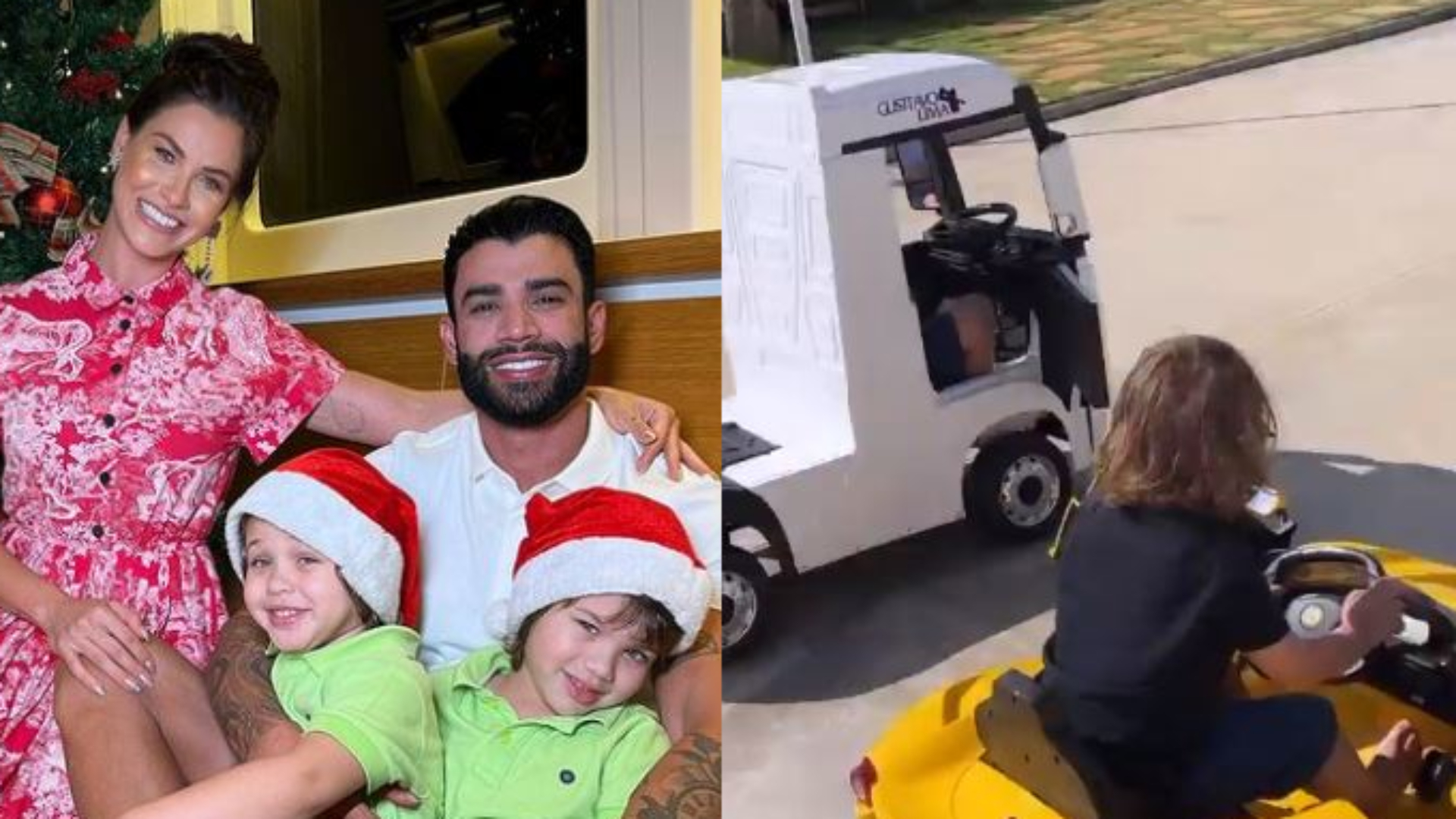 Andressa Suita mostra talento do filho pilotando carrinho avaliado em R$ 5 mil