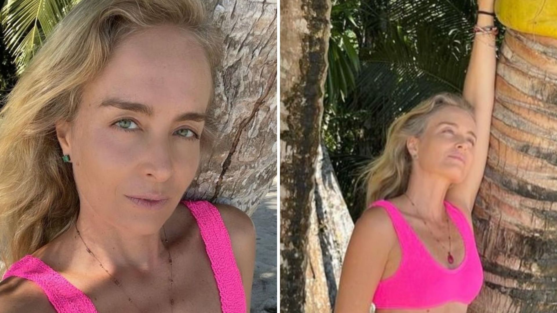 Aos 48 anos, Angélica impressiona ao exibir corpo sequinho em fotos de biquíni