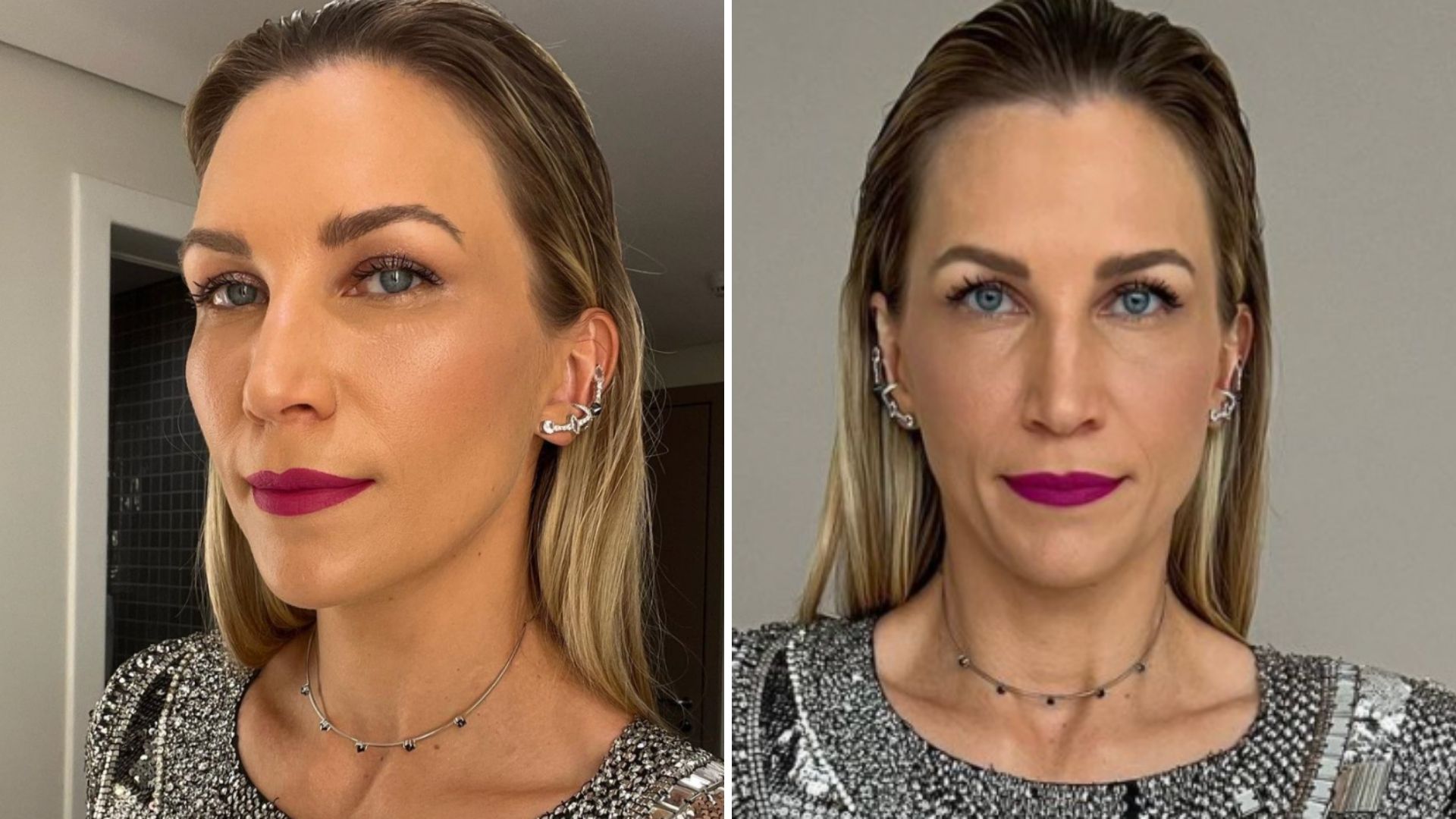 Anne Lottermann rouba a cena com vestido luxuoso na estreia do ‘Faustão na Band’
