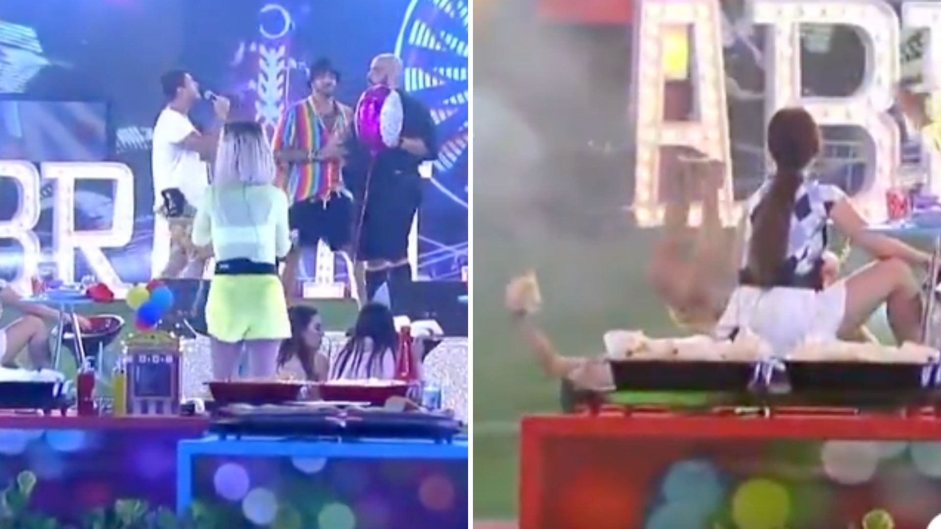 BBB22: Que situação! Arthur Aguiar despenca do palco e é socorrido pelos brothers
