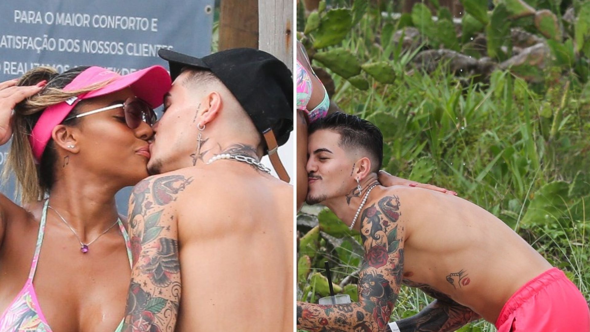 Grávidos! Biel beija a barriga de Tays Reis em momento de carinho em praia no Rio