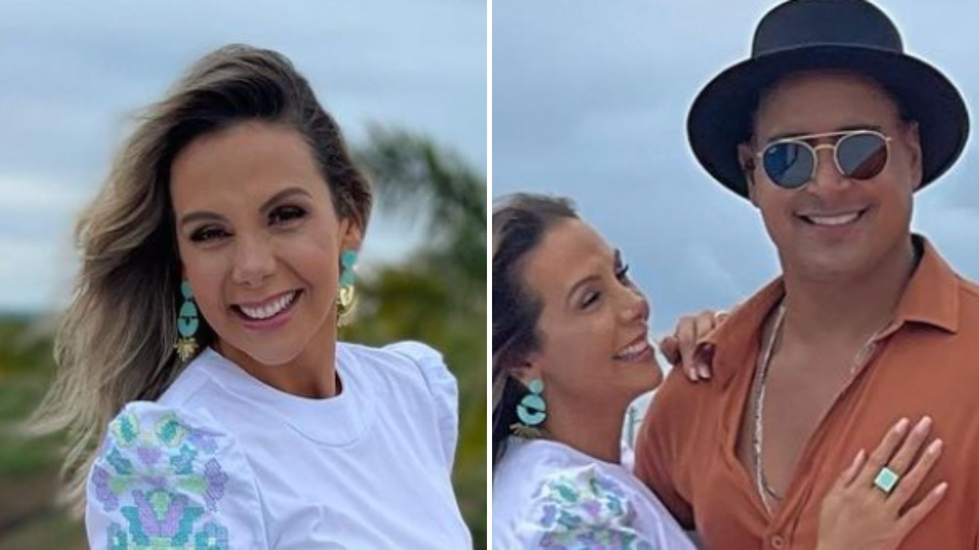 Carla Perez elege vestido curtíssimo e posa nos braços de Xanddy: “Gostosa”