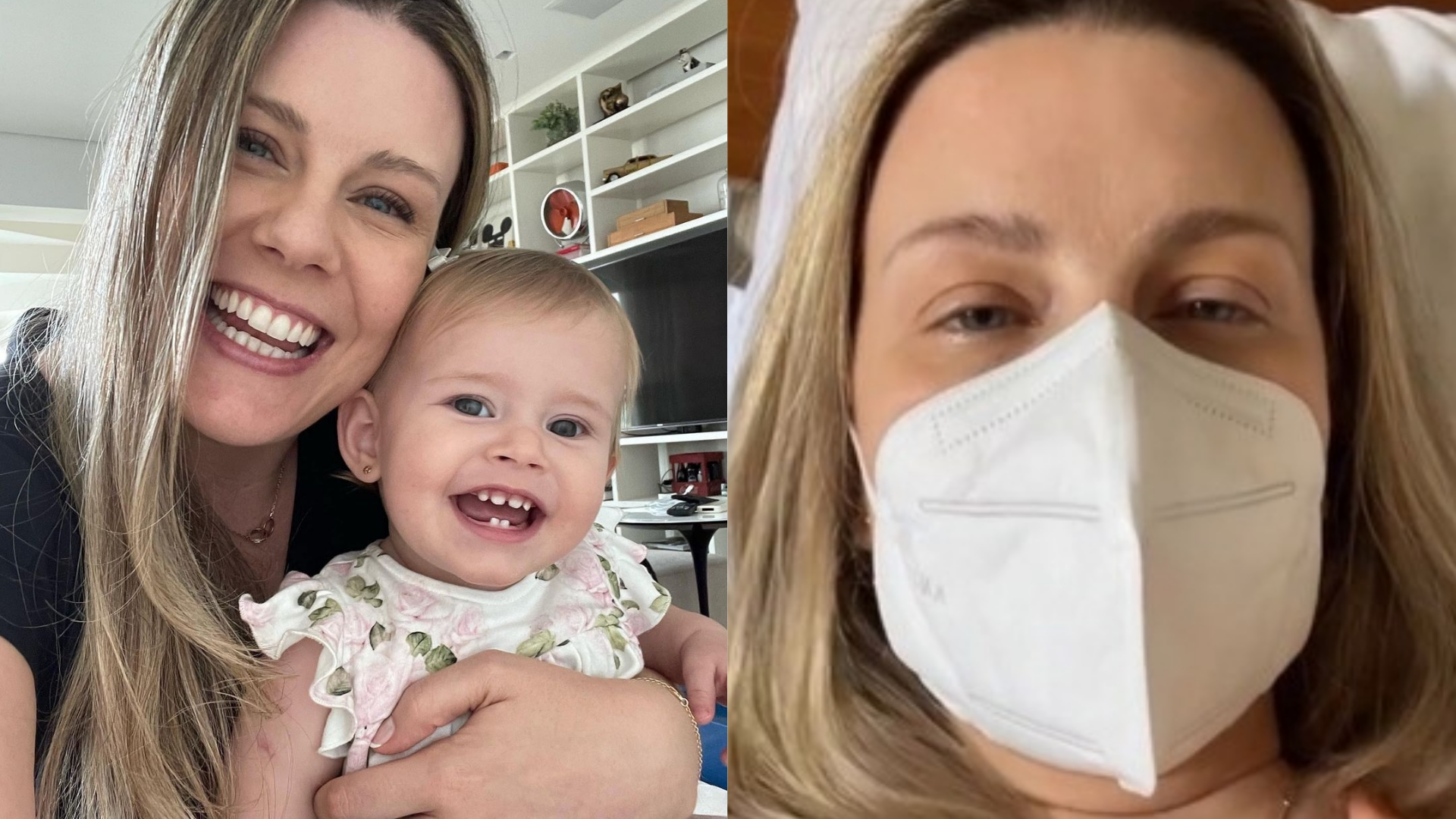 Daiana Garbin contrai Covid-19 e nota sintomas na filha: “Acho que pegou”