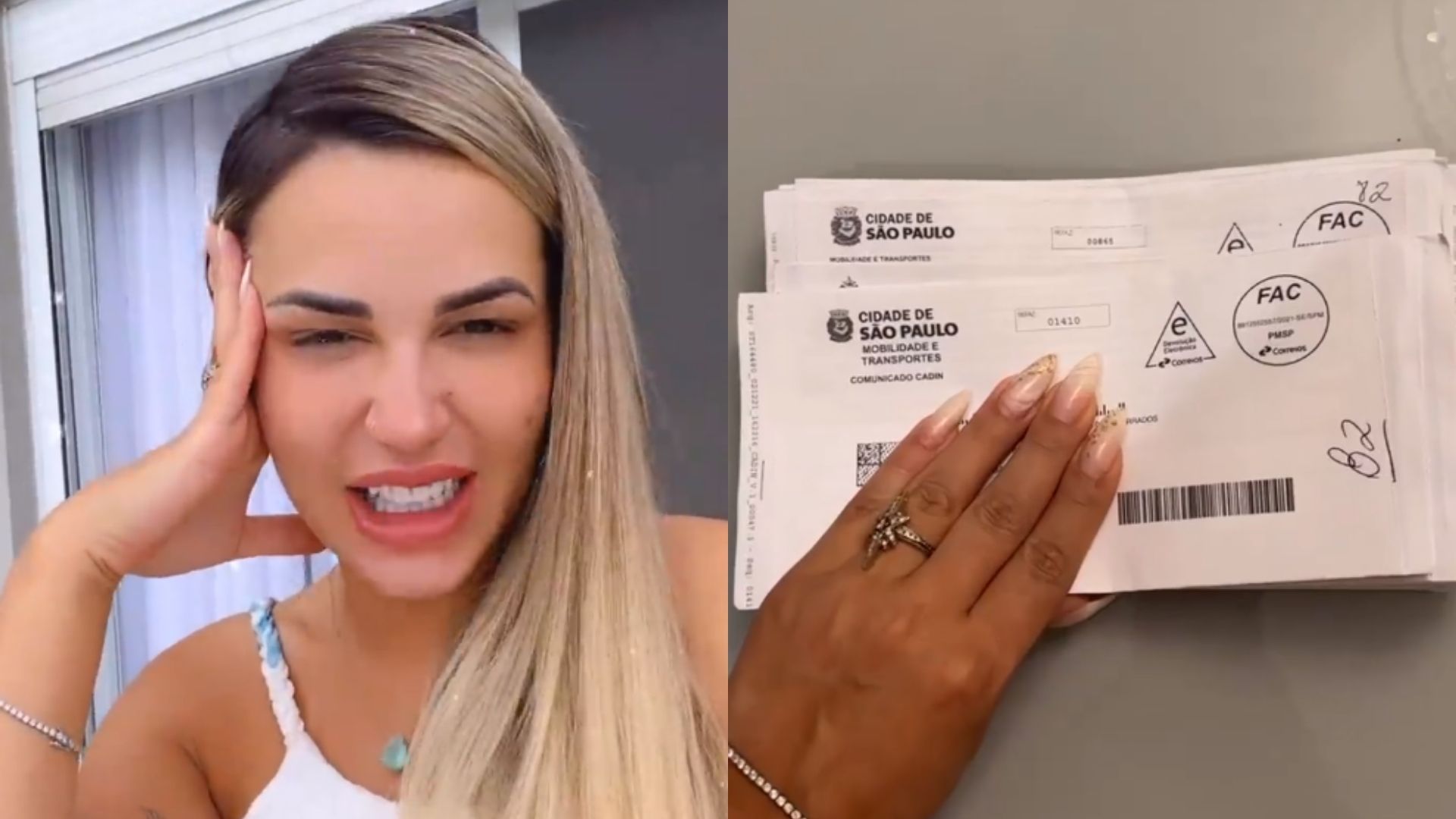 Deolane Bezerra recebe 53 multas e culpa motorista: “Pimenta no dos outros, né?”