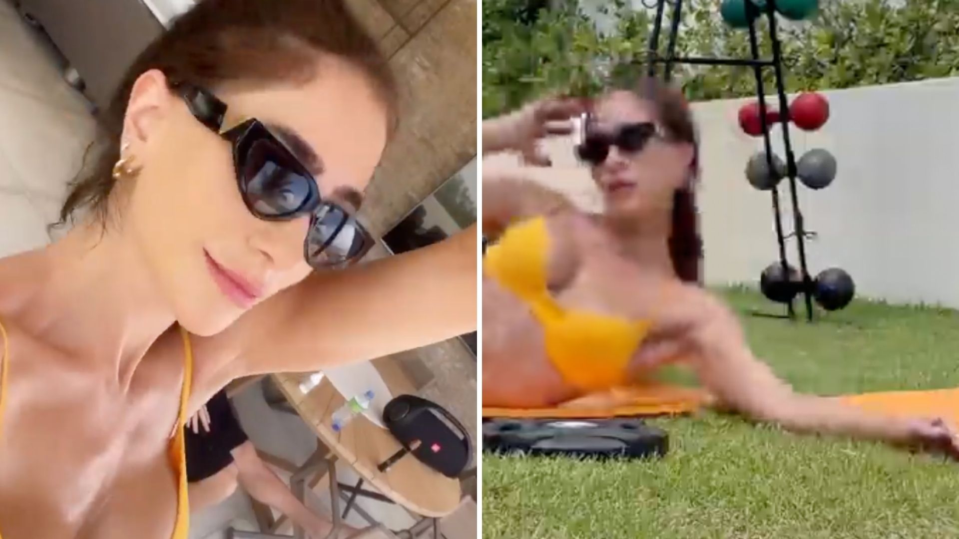 Esposa de Alok treina de fio-dental amarelo e exibe corpo perfeito: “Deusa”