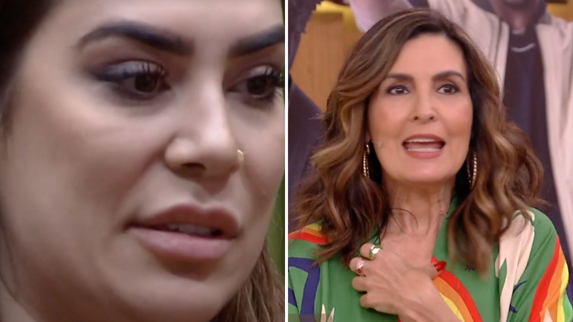 Fátima Bernardes se surpreende com comportamento de Naiara Azevedo: “Acho incrível”