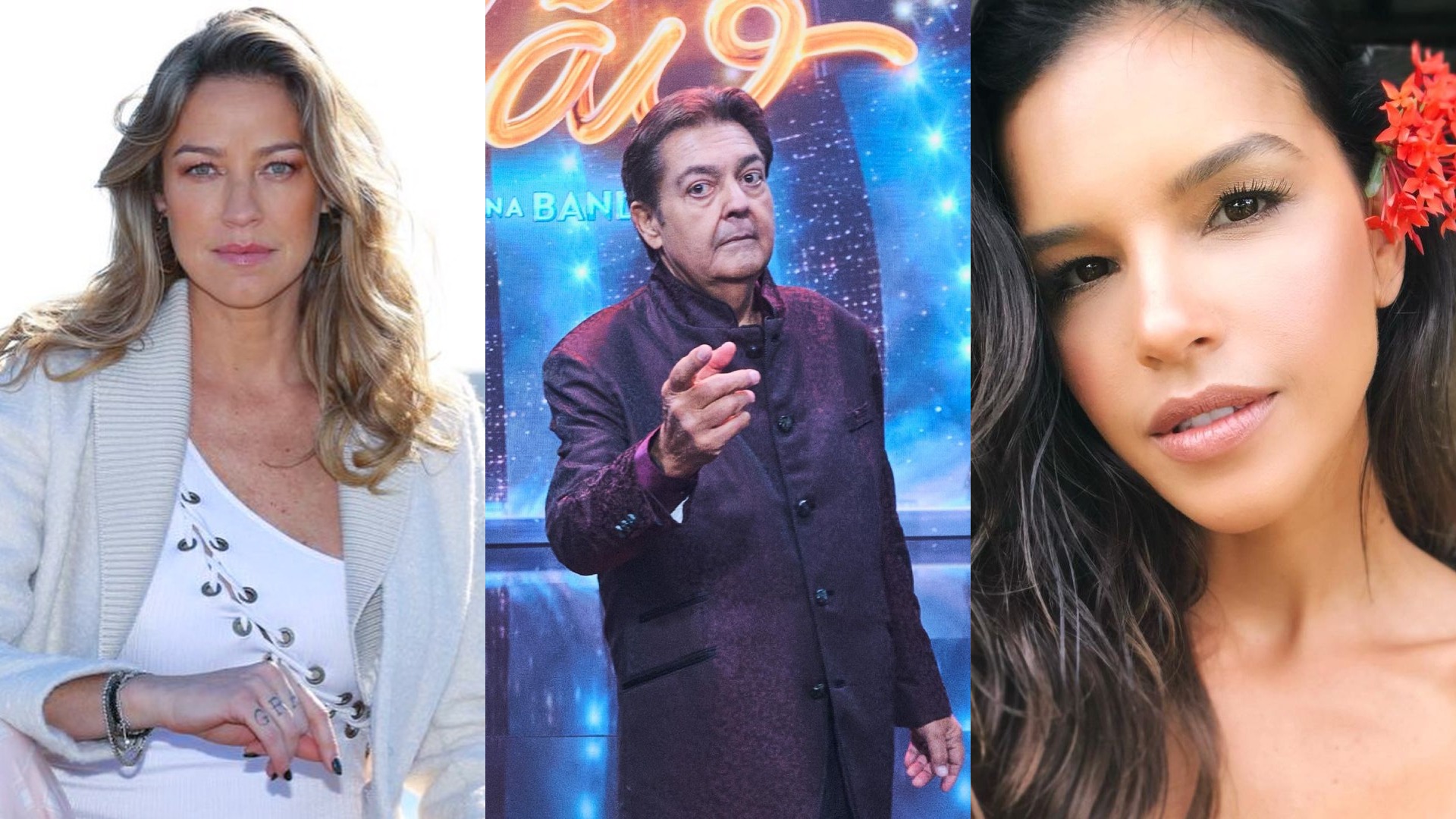 Com Covid, Faustão esteve com Luana Piovani e Mariana Rios um dia antes de teste