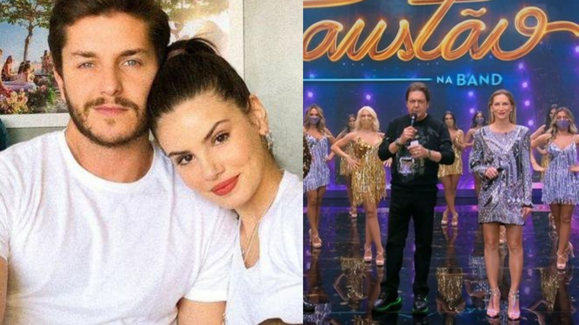 Camila Queiroz corrige apresentadora e gera climão durante gravação com Faustão