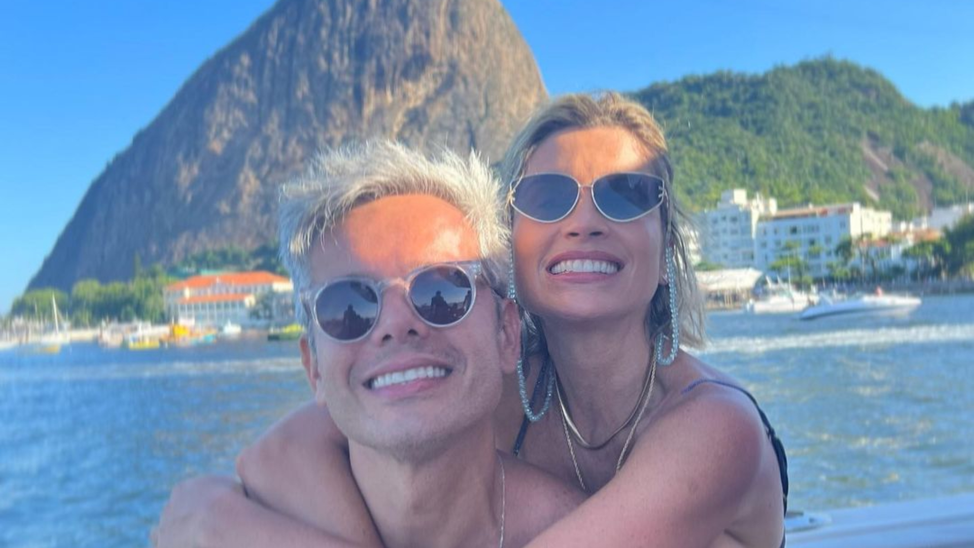 Casal fitness! Flávia Alessandra e Otaviano Costa exibem corpos sarados: “Gatos”