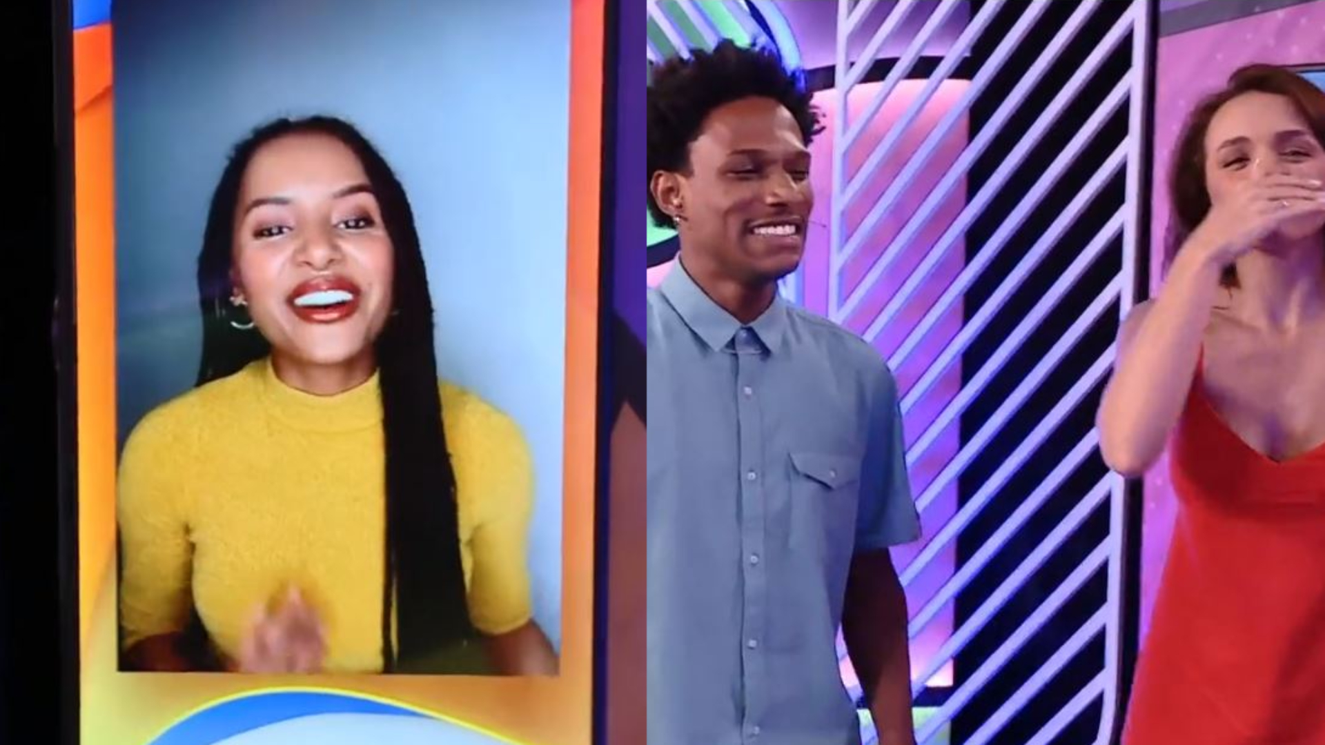 Ex-BBB Gleici Damasceno deixa apresentador sem jeito após cantada ao vivo