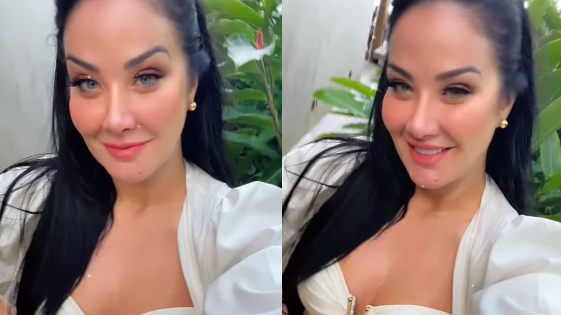 Helen Ganzarolli abre look e ostenta barriguinha real de biquíni: “Gostosa”