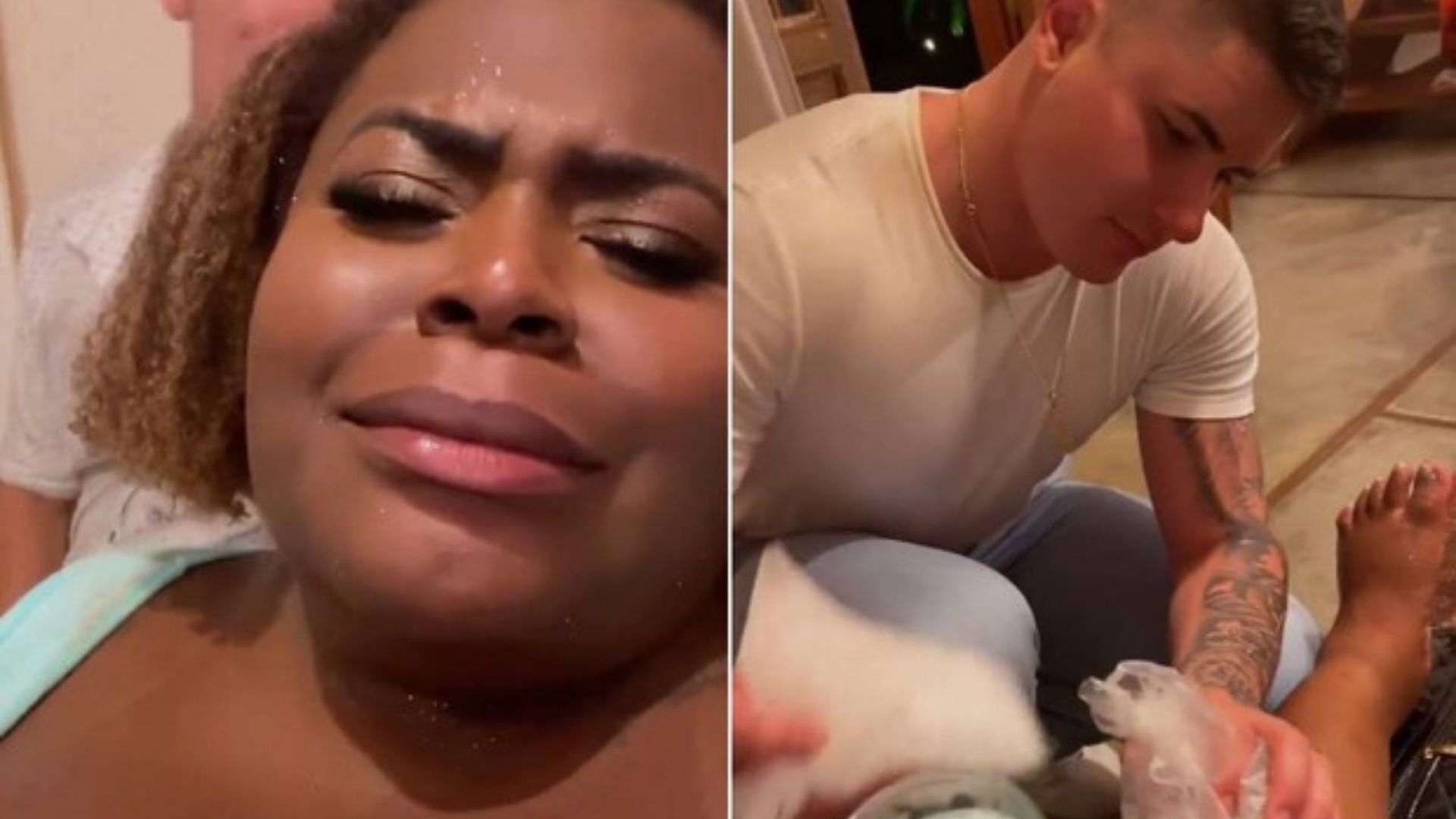 Jojo Todynho sofre acidente em casamento e é socorrida pelo marido: “Meu enfermeiro”