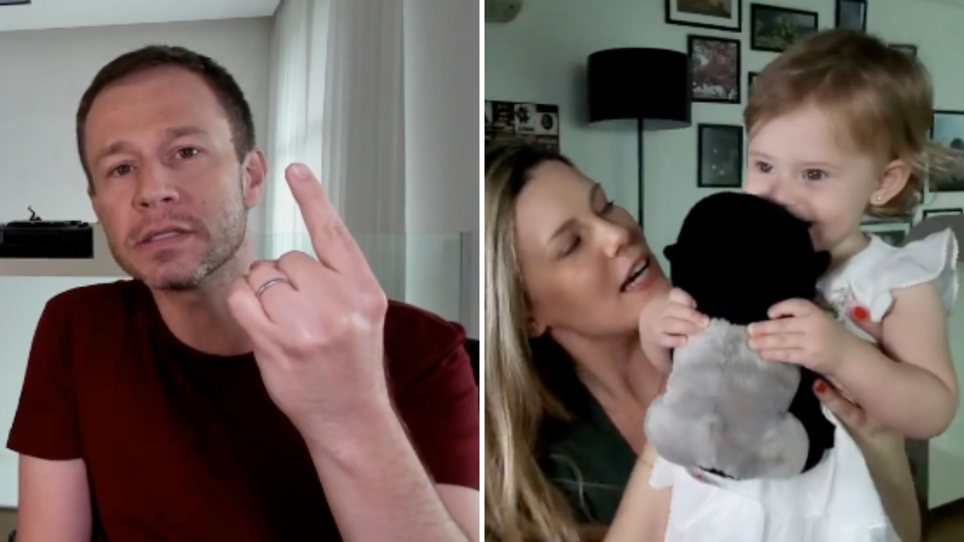 Famosos se comovem após Tiago Leifert revelar câncer da filha: “Atitude nobre”