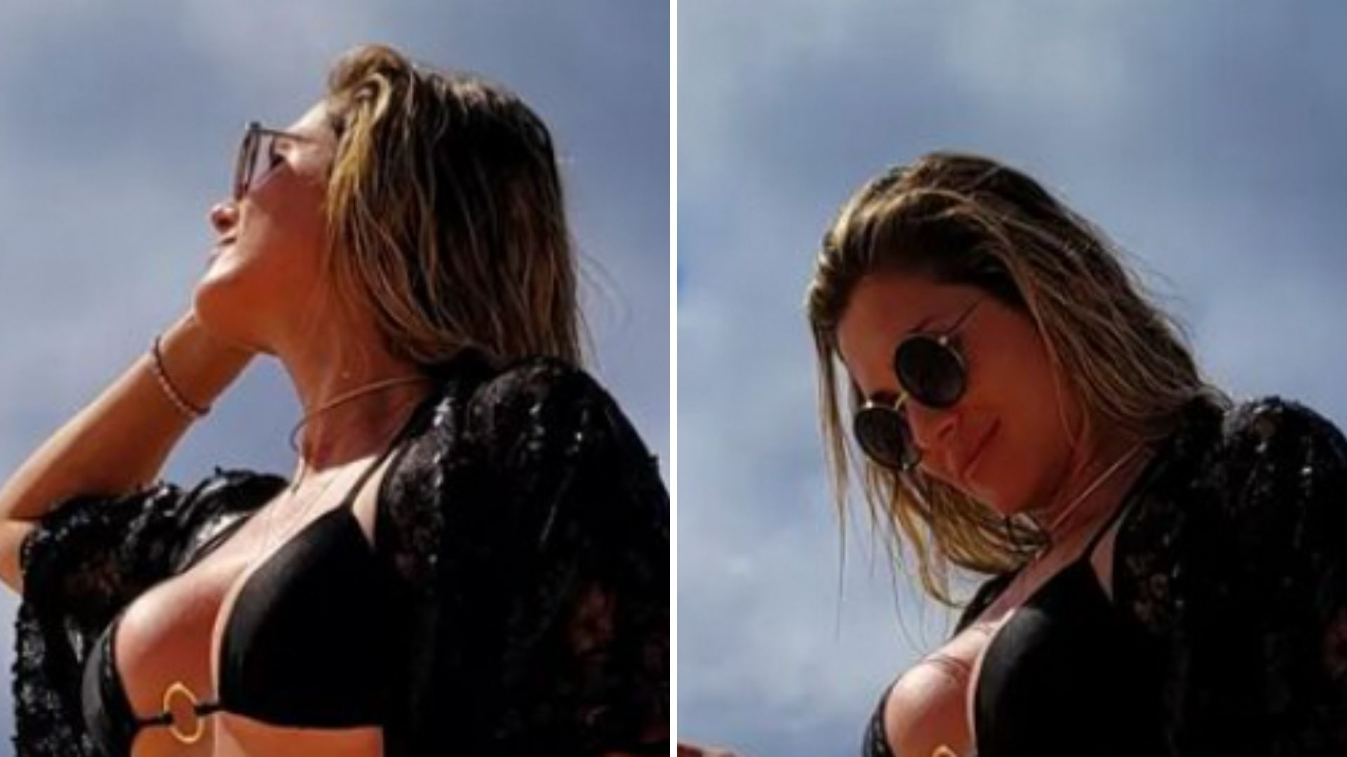 Lívia Andrade posa de fio-dental em praia deserta e corpo impressiona: “Deliciosa”