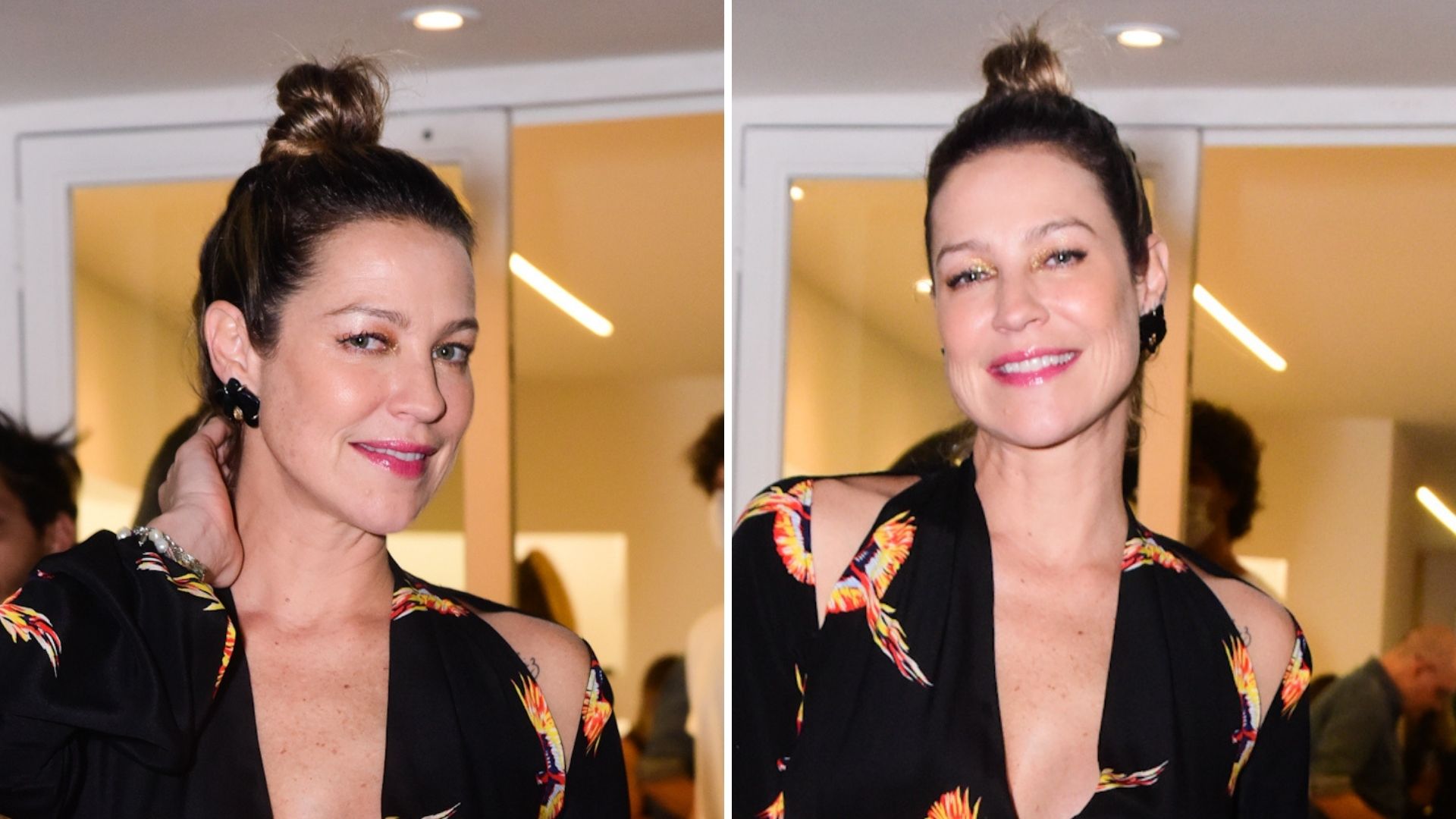 Em alta, Luana Piovani rouba a cena com look extravagante em evento