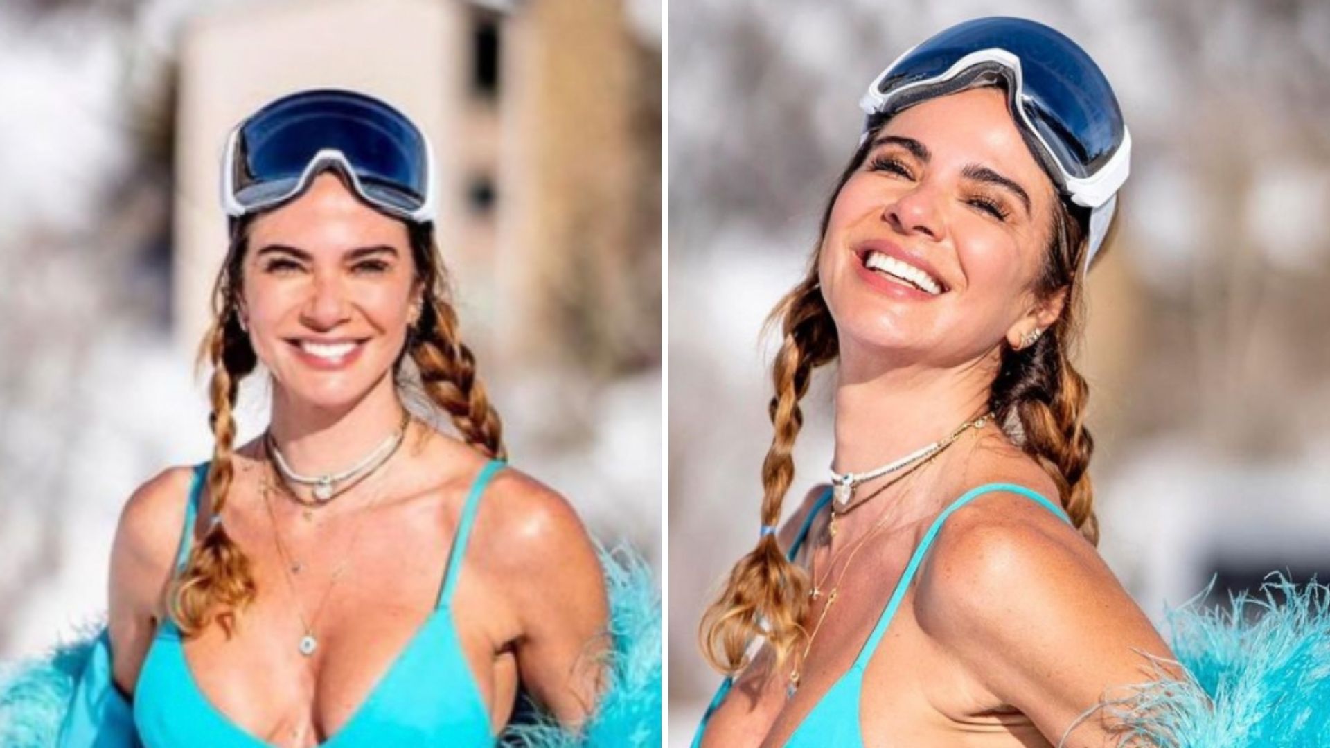 Aos 52 anos, Luciana Gimenez posa de biquíni na neve e choca fãs: “Corajosa”