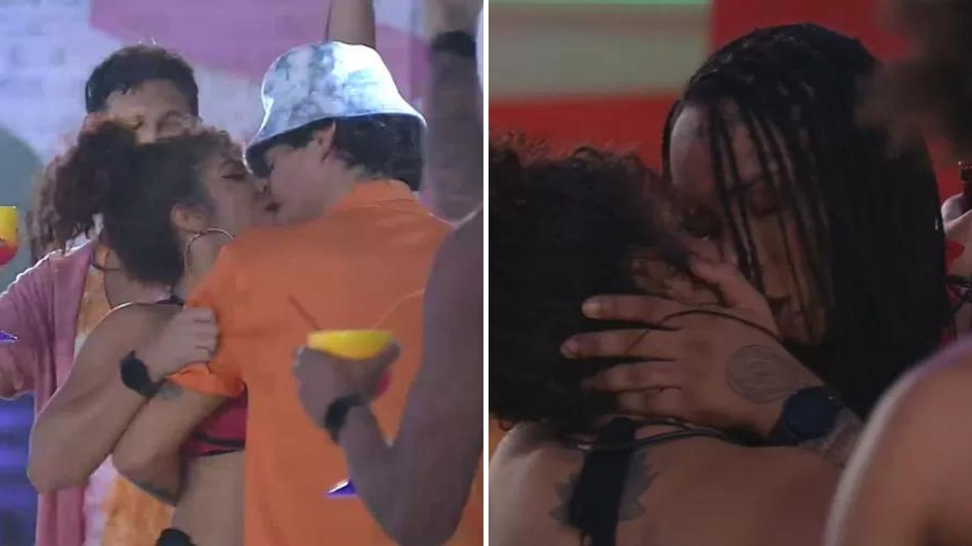 BBB22: Soltinha! Maria passa o rodo, pega brother e troca beijão com Linn da Quebrada