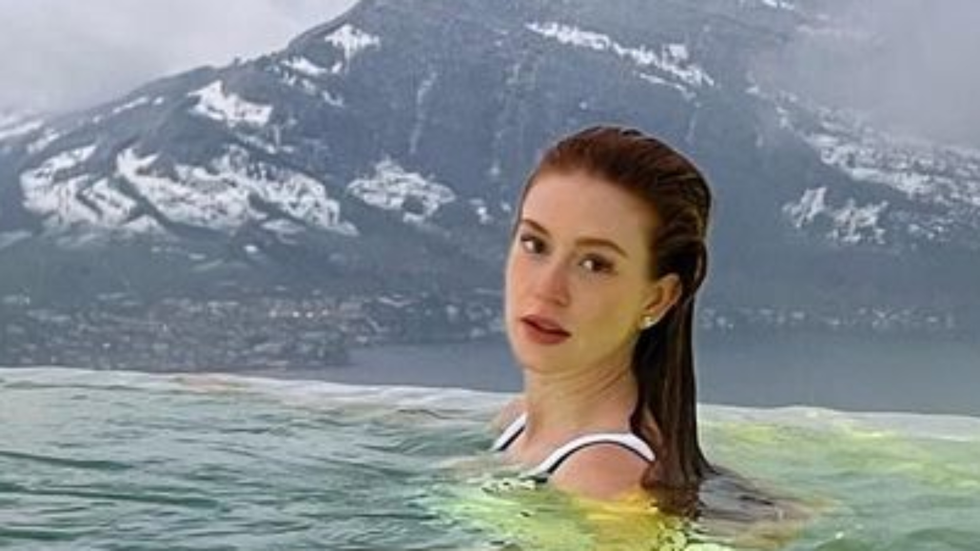 Marina Ruy Barbosa posa de biquíni em piscina chique na Suiça: “Cara da riqueza”