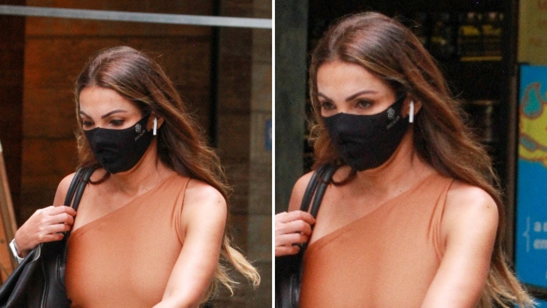 Patrícia Poeta atrai olhares com look coladinho ao corpo e silhueta magérrima