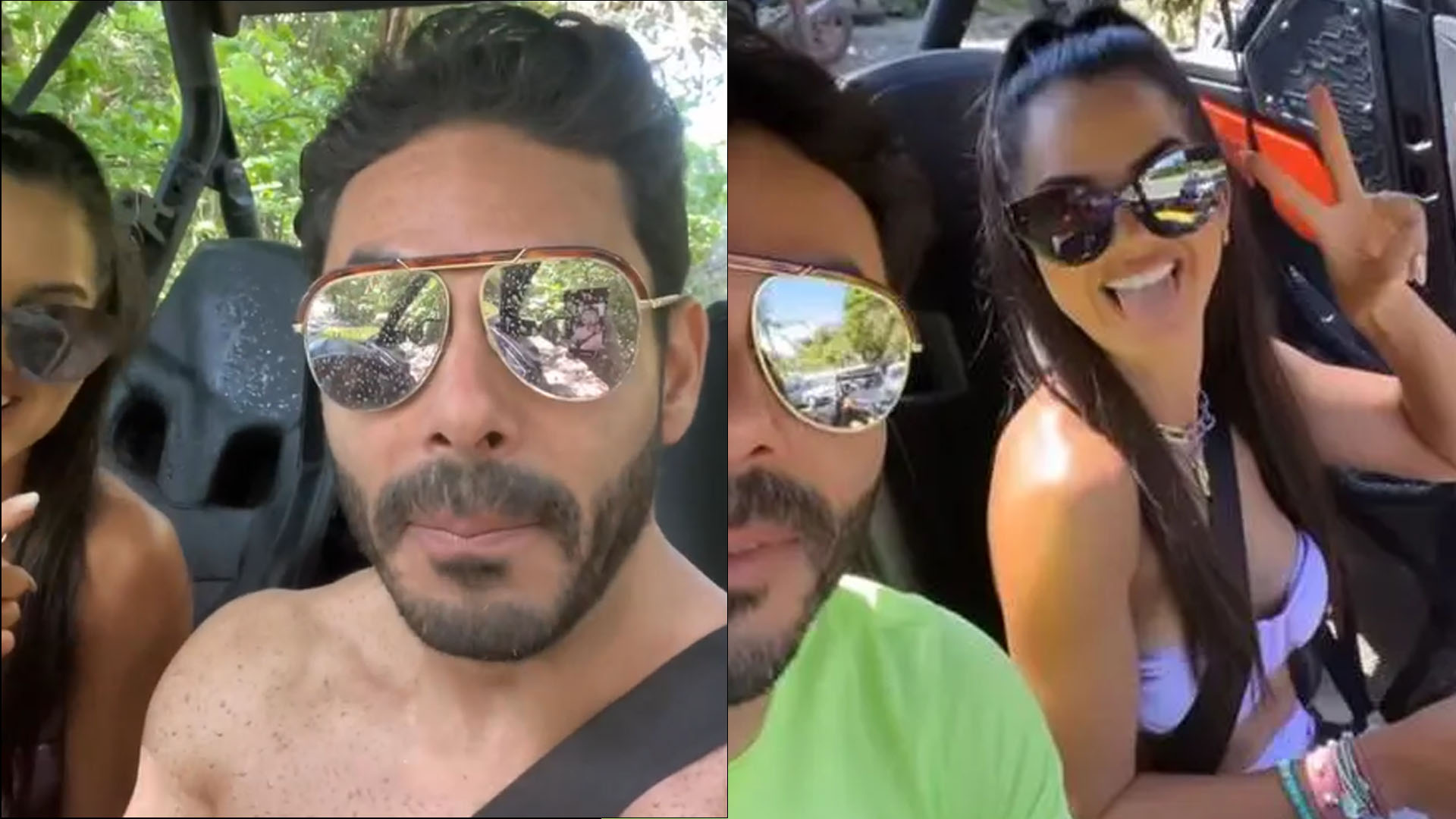 Ex-BBB Rodolffo Matthaus curte noitada picante com ‘sósia’ de Juliette Freire