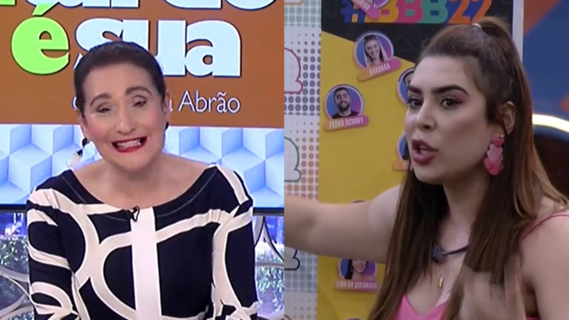 BBB22: Pegando no pé, Sônia Abrão debocha de discurso de Naiara: “Cara de besta”