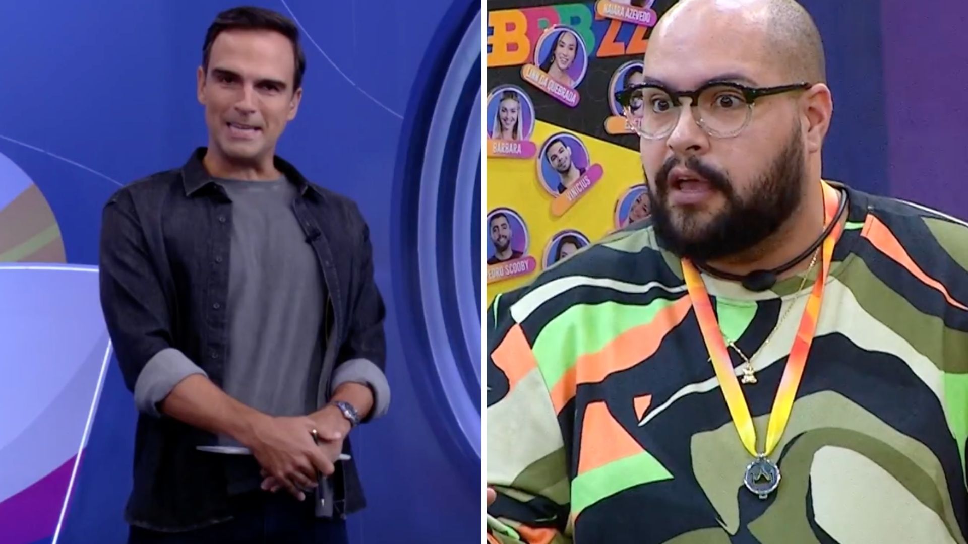 BBB22: Tadeu Schmidt alfineta Tiago Abravanel que fecha a cara: “Continuo acreditando”