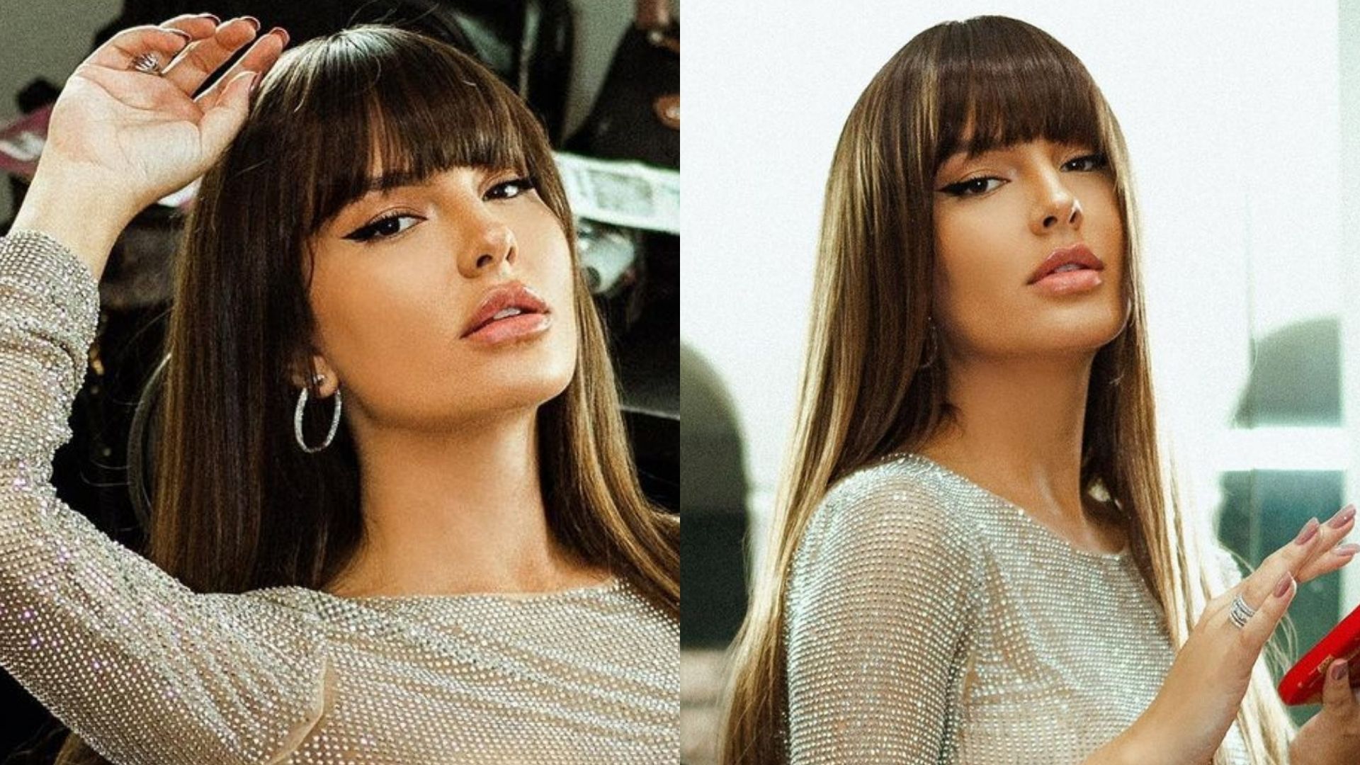 Seu sutiã, ex-BBB Thais Braz deixa corpão à mostra em vestido transparente