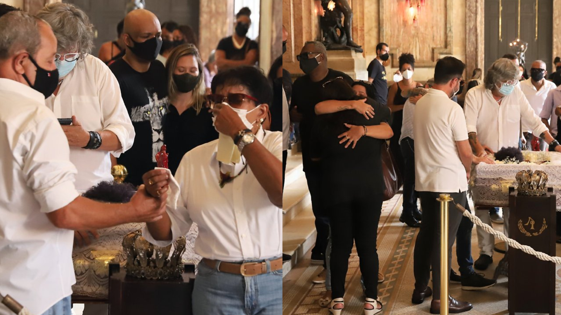 Emoção toma conta do Theatro Municipal do Rio em velório de Elza Soares
