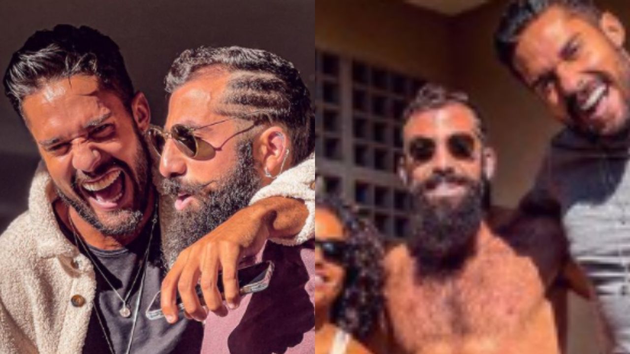 Fora do No Limite, Kaysar Dadour mata a saudade e publica clique inédito com a tribo Calango: “Abraço”