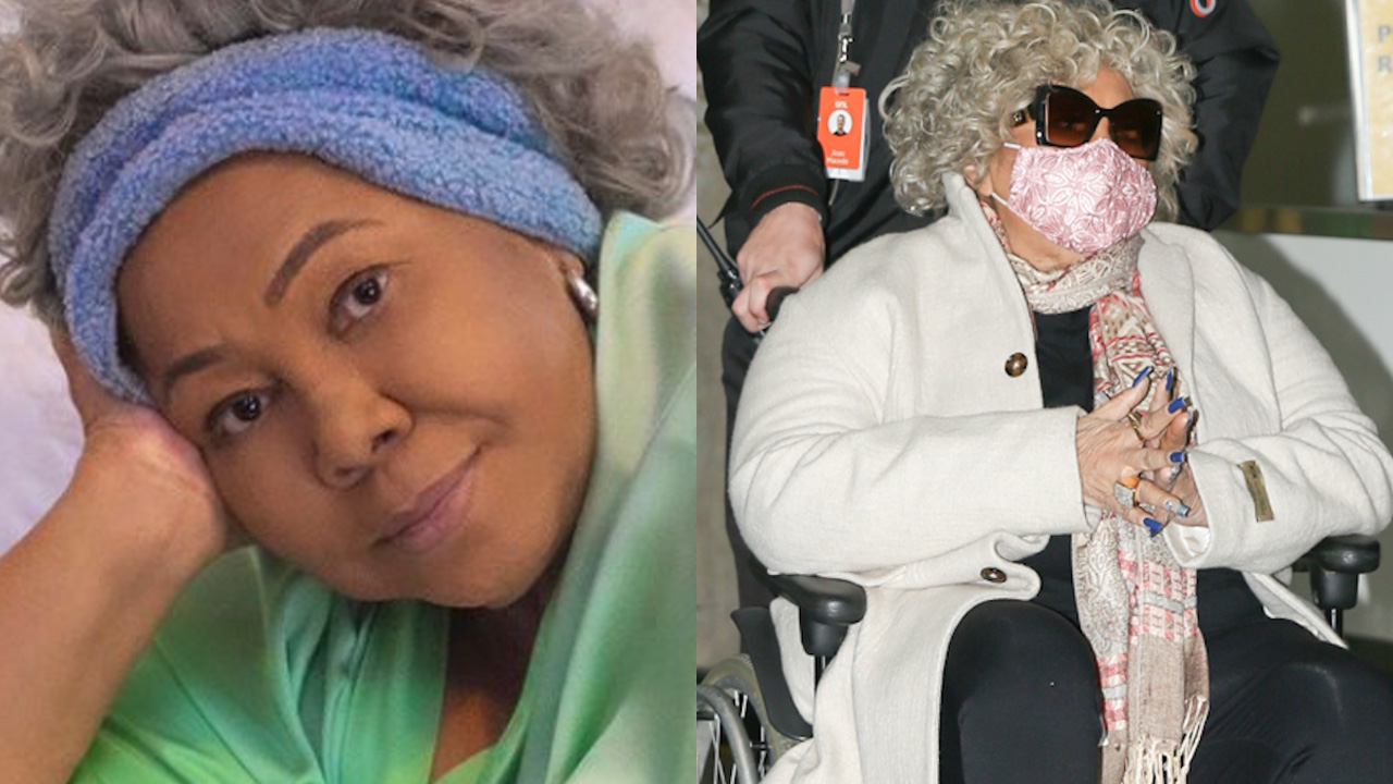 Aos 73 anos, Alcione é clicada em cadeira de rodas em aeroporto e equipe explica motivo