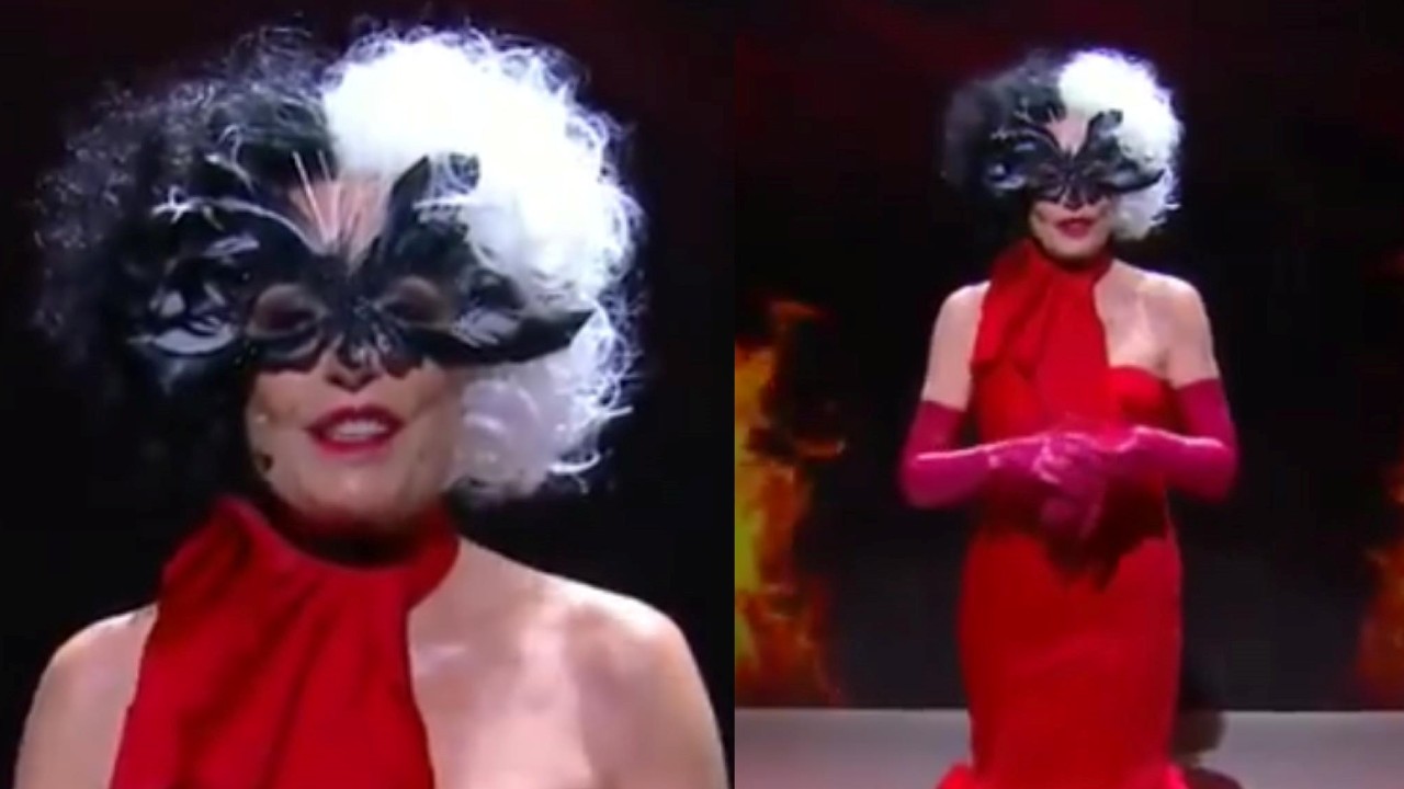 Ana Maria Braga causa impacto e aparece vestida de Cruella De Vil no Mais Você: “Figura única”