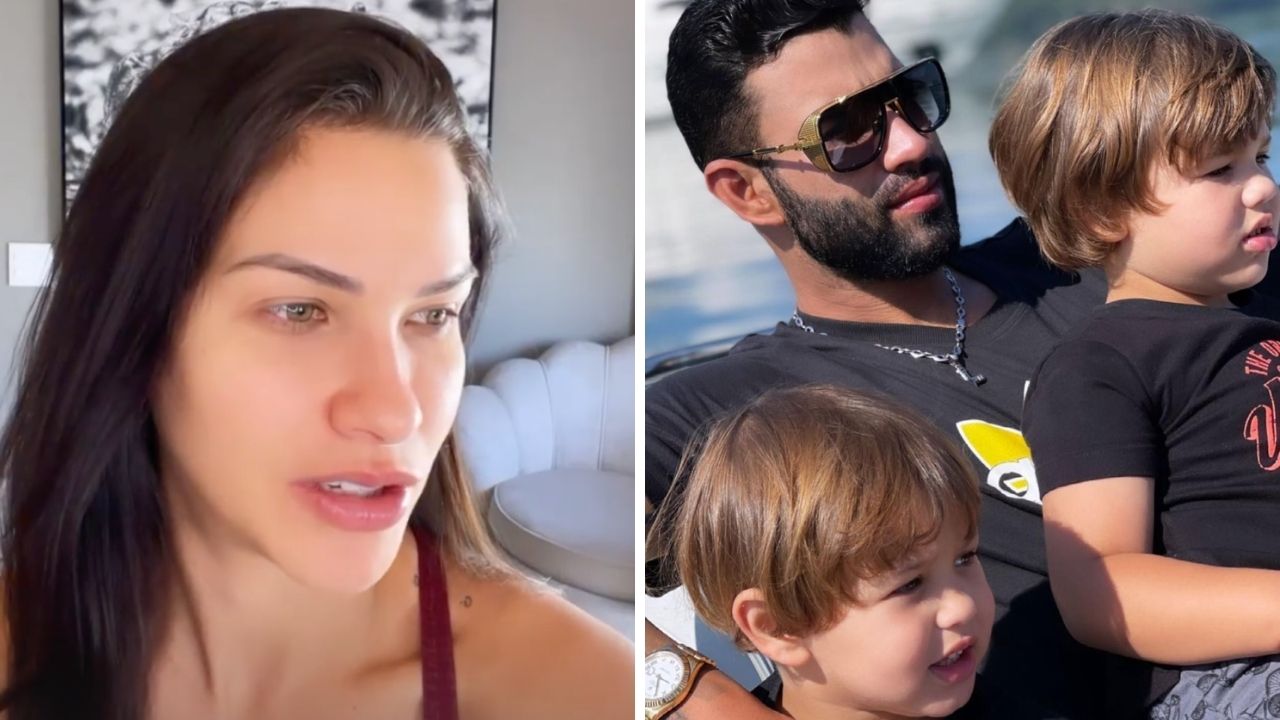 Andressa Suita se justifica após Gusttavo Lima ir sozinho para os Estados Unidos: “Calma, gente”