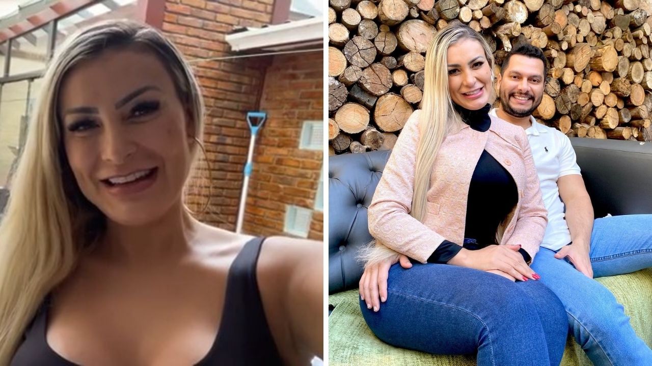 Andressa Urach revela inspiração para novo concurso e enaltece bumbum avantajado do marido: “Gostoso”