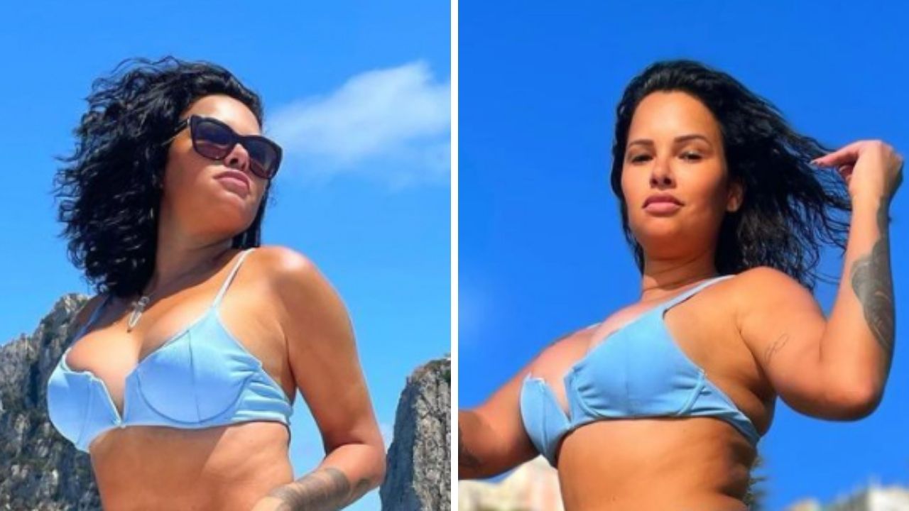 Após o ‘No Limite’, Ariadna Arantes ergue a calcinha do biquíni em clique ousado: “Uma grande gostosa”
