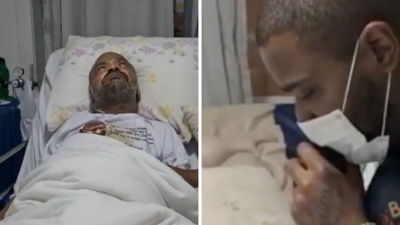 Filho canta para Arlindo Cruz que reage com emoção em vídeo comovente: “Que momento”