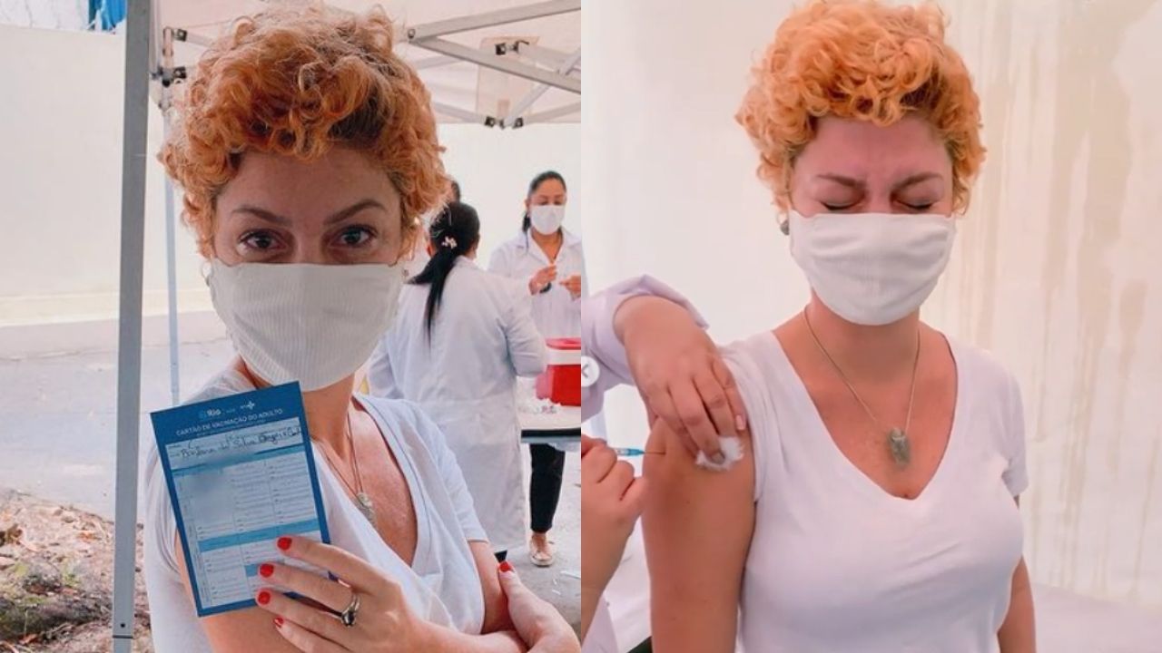 Bárbara Borges surge aos prantos ao receber vacina contra Covid-19 e lamenta: “Descaso e desumanidade”