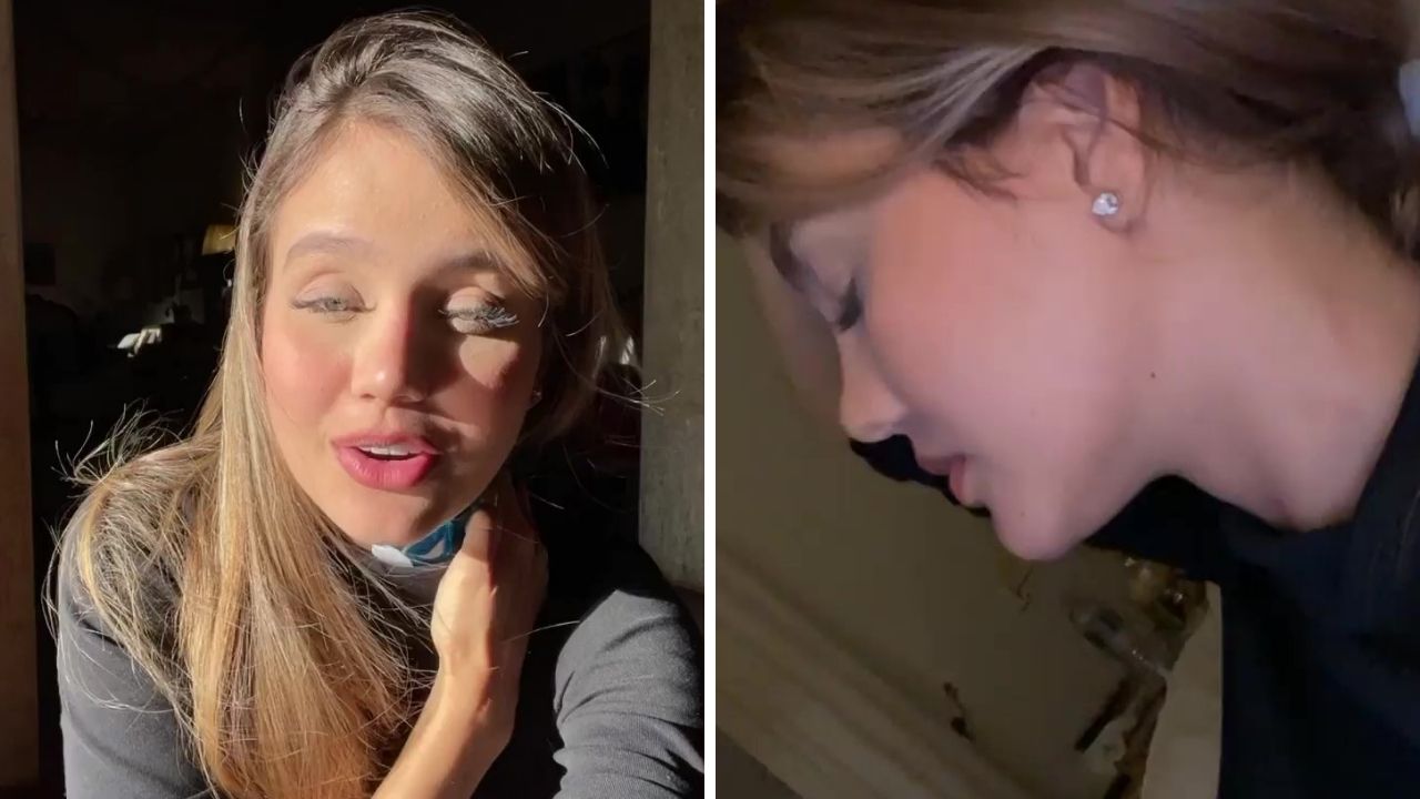 Biah Rodrigues sofre ao descobrir que está com torcicolo: “Chorei, doeu muito”