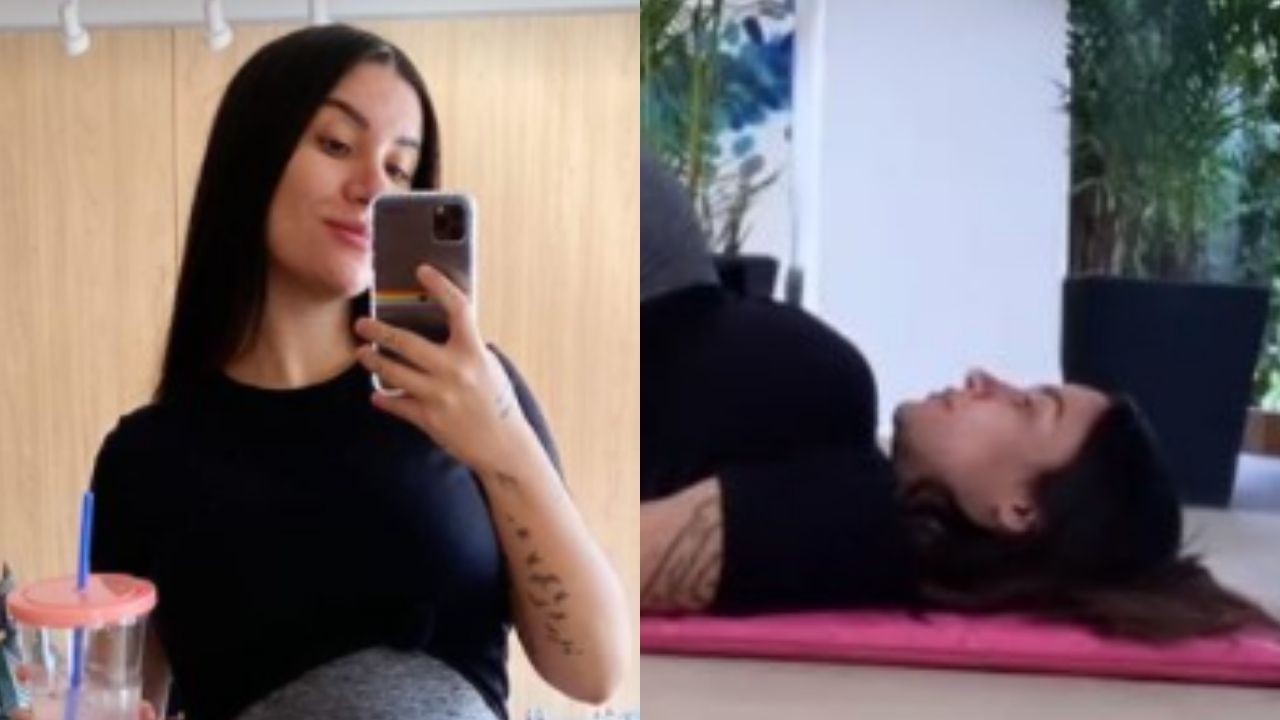 Na reta final da gravidez, Bianca Andrade pega firme na malhação com 38 semanas: “Enquanto o neném não chega”