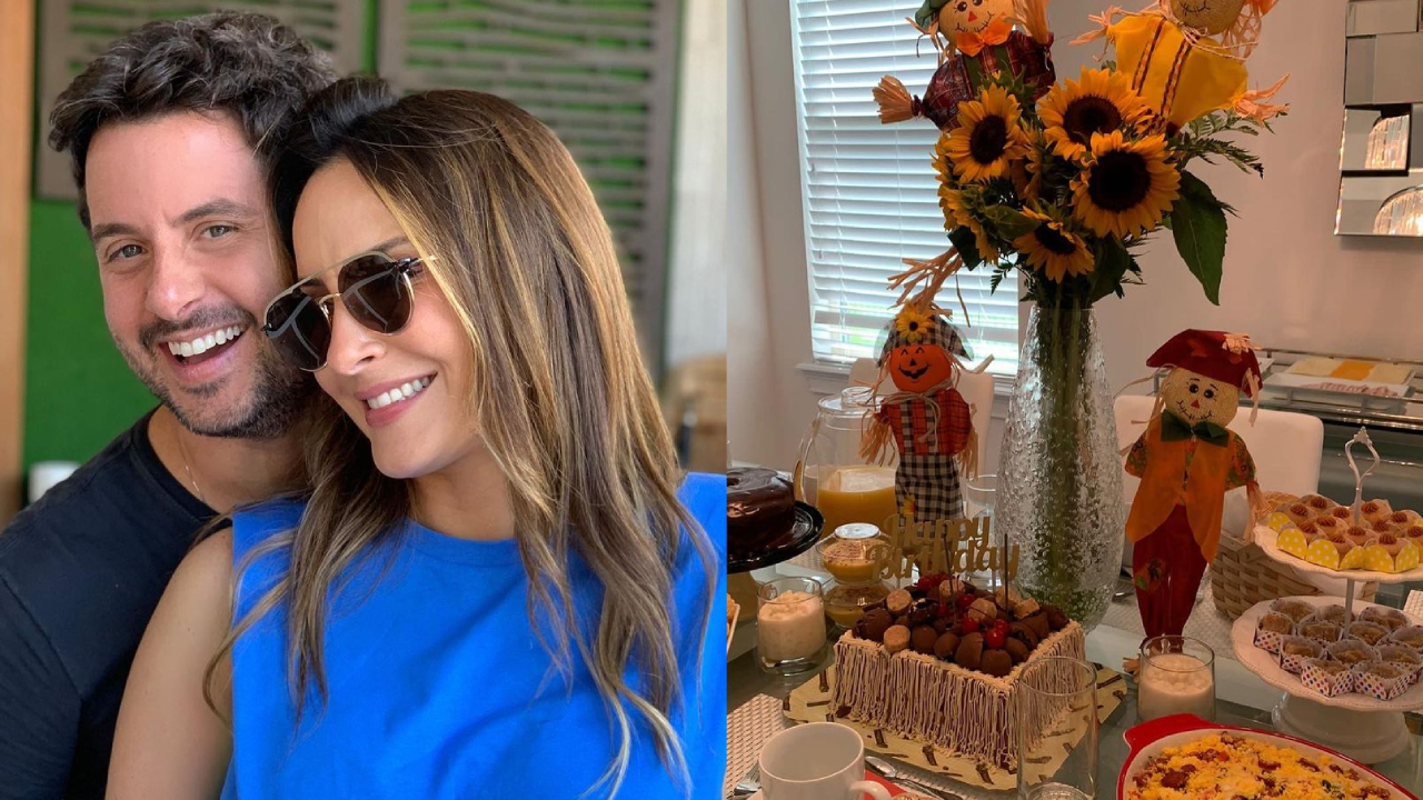 Claudia Leitte ganha festinha simples e celebra os 41 anos em família: “Uma benção”
