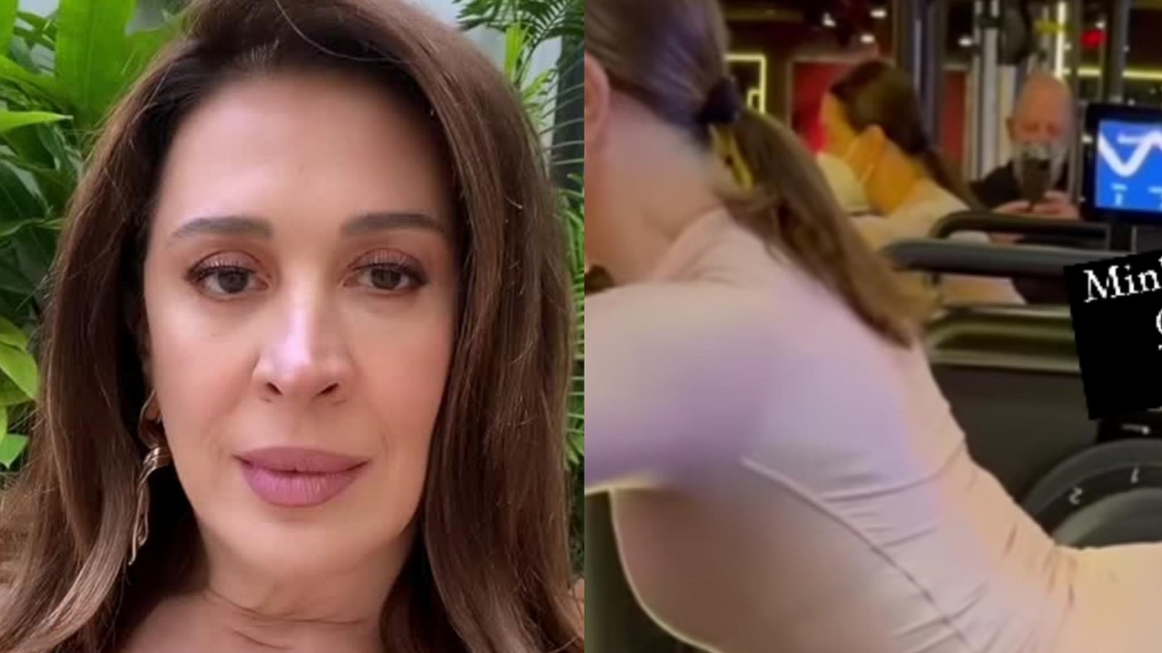 Claudia Raia elege roupa justíssima de malhação e curvas absurdas ficam em destaque: “Minha bunda, minha vida”
