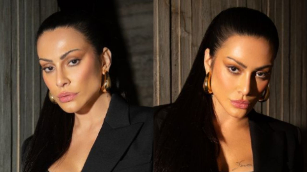 Luxuosa, Cleo para tudo com clique exuberante e ostenta blazer grifado de quase R$ 14 mil: “Que poder!”