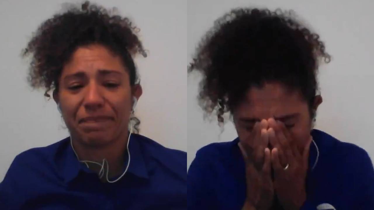 Ao vivo, Cristiane Rozeira chora com eliminação da Seleção feminina nas Olimpíadas: “É duro”